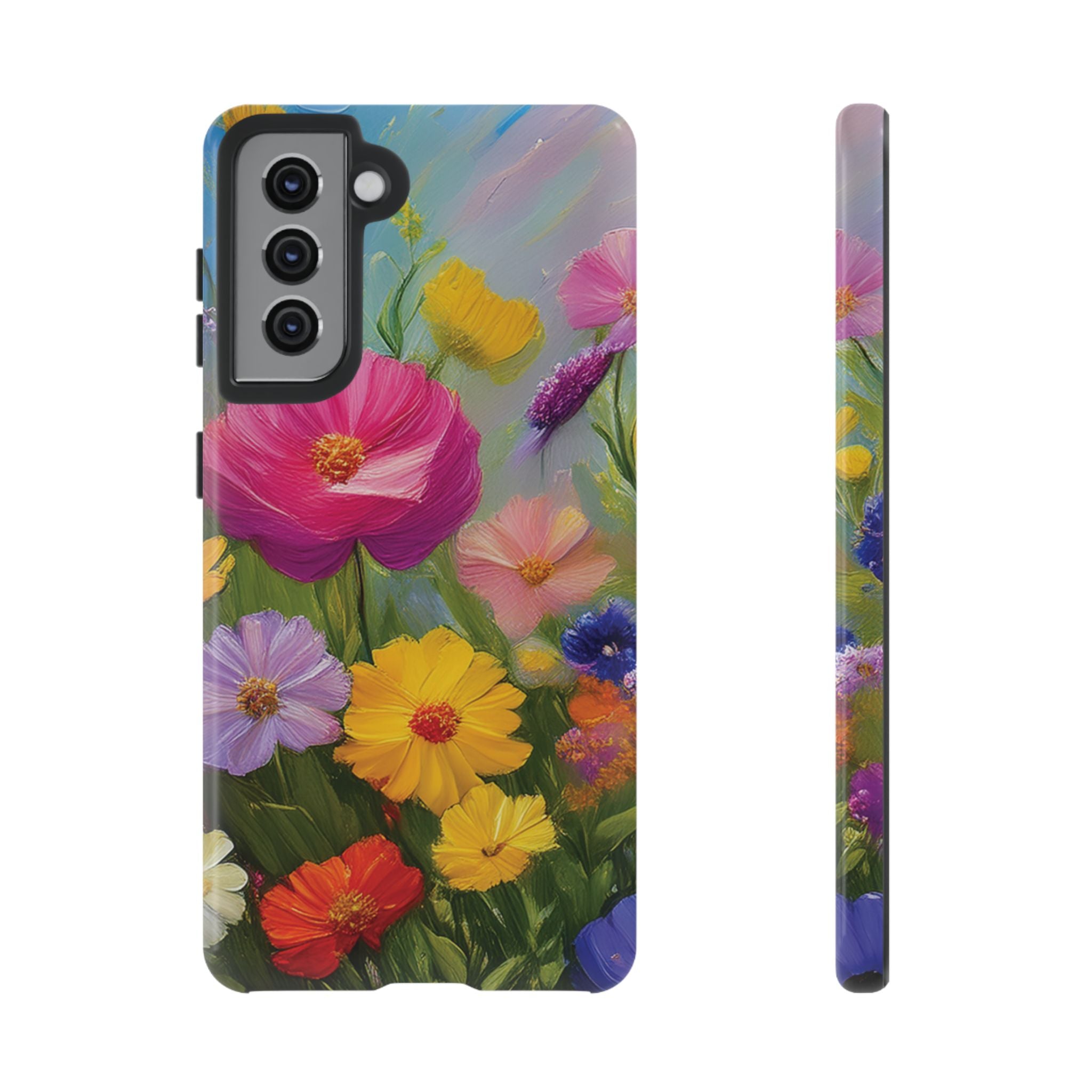 Vibrant Wildflower Painting Phone Case Hand-Painted Floral Art Design | Bright Nature-Inspired Cover | Perfect Gift for Flower Lovers iPhone & Galaxy