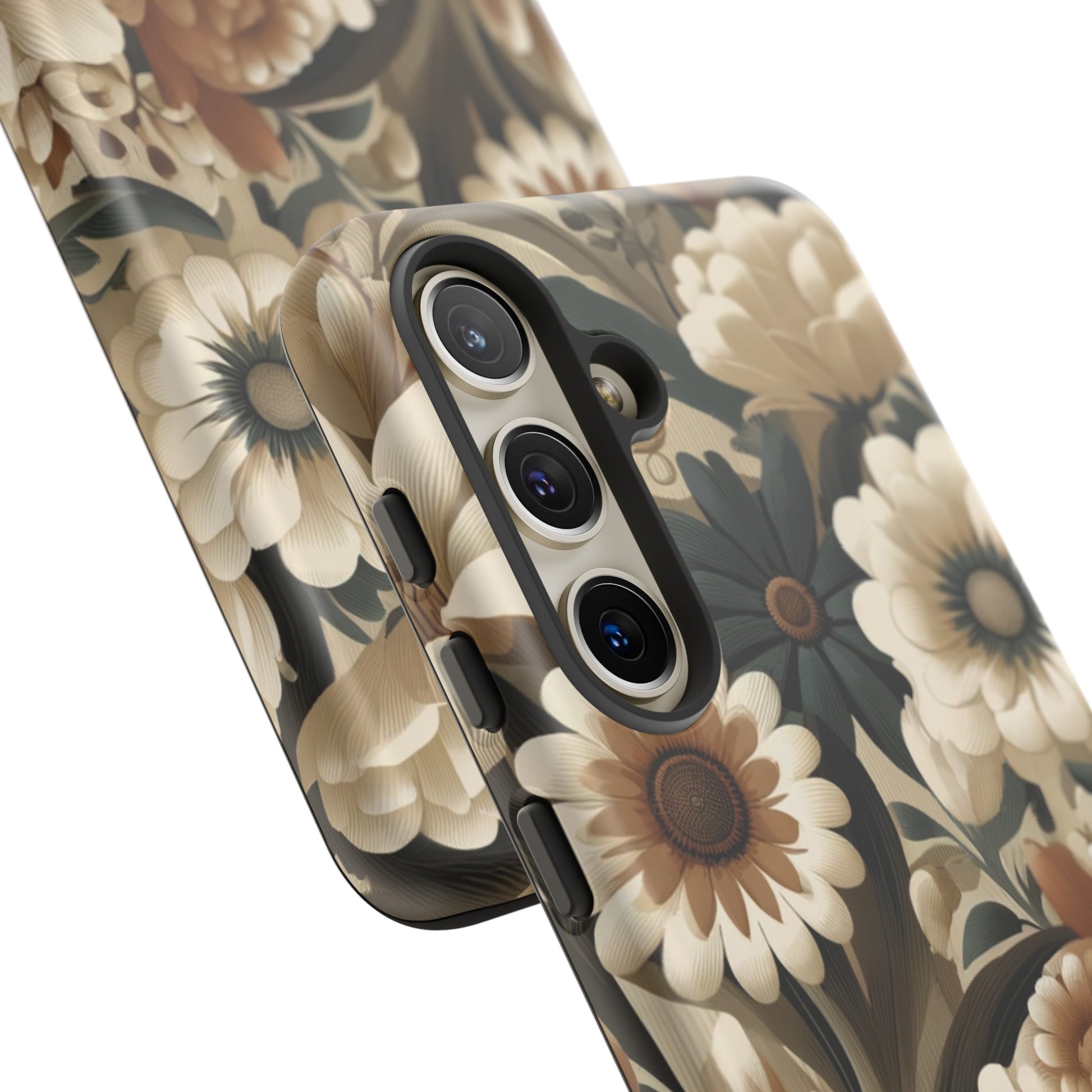 Mid-century Modern Floral Phone Case Durable for iPhone Samsung Gift iPhone 15, 14, 13 Samsung Pixel Gift for Mom Accessory Gift for Her