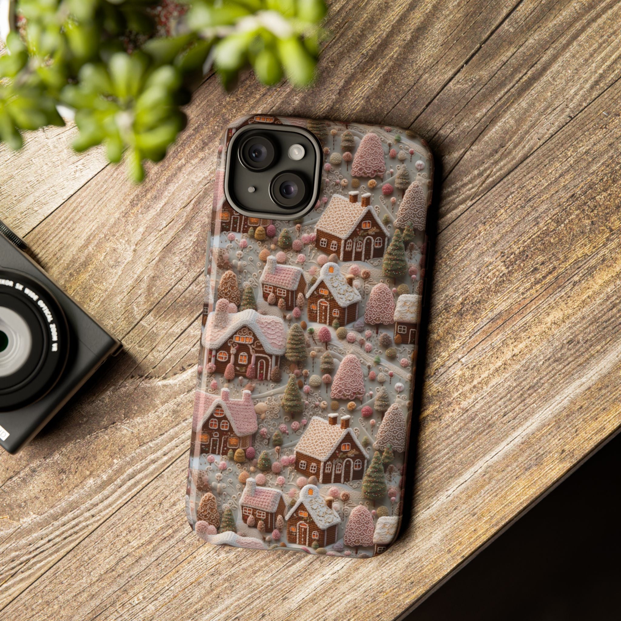 Gingerbread House 3D Phone Case Durable for iPhone Samsung Gift iPhone 15, 14, 13 Samsung Pixel Gift for Mom Accessory Gift for Her