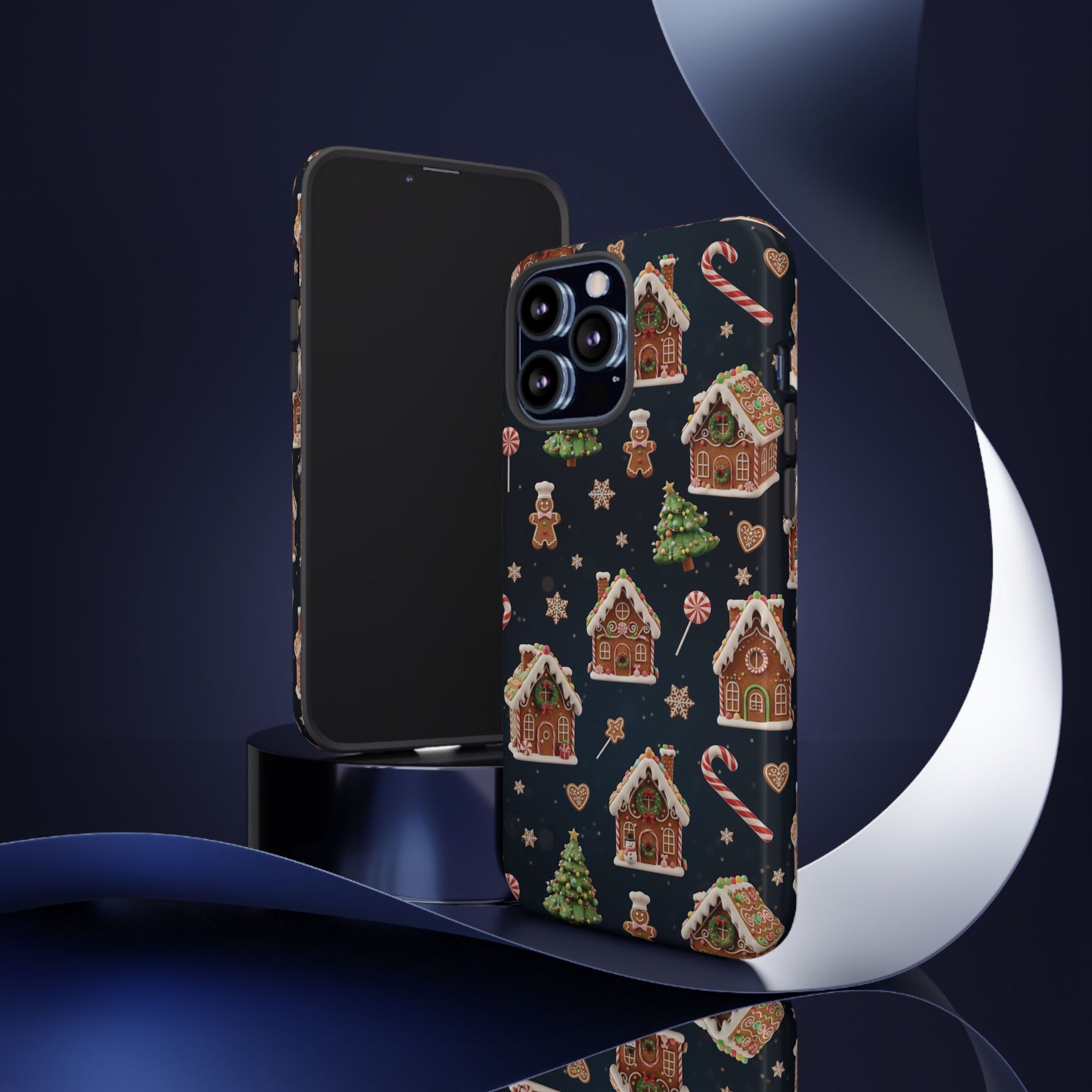 3D Gingerbread House Christmas Phone Case | Premium Holiday Gift Cover for iPhone 17, iPhone, and Samsung Galaxy Gift for Her or Him