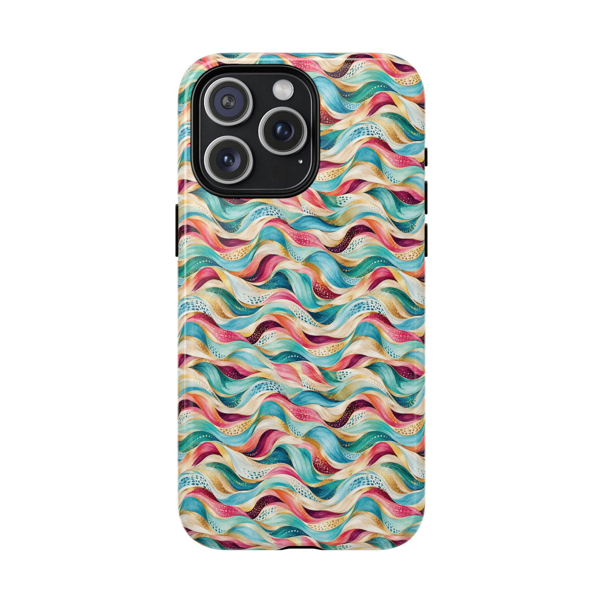 Colorful Wave MagSafe Tough Phone Case