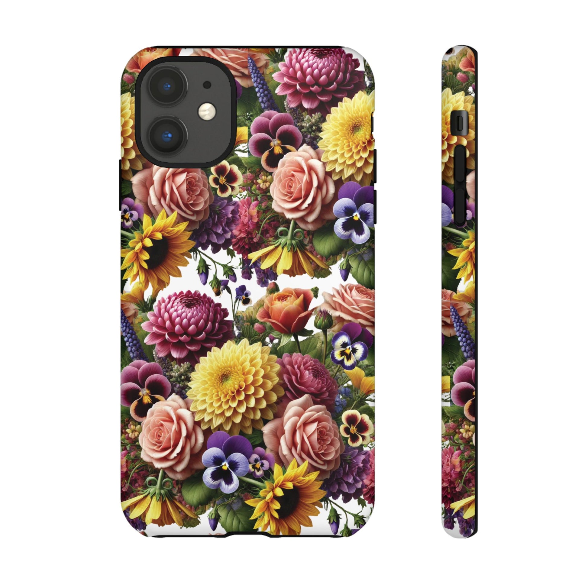 Floral Fall Phone Case for iPhone 16 15 14 13 12  21 23 Samsung, and Pixel | Stylish Protective Cover Gift for Her Perfect for Floral Lover