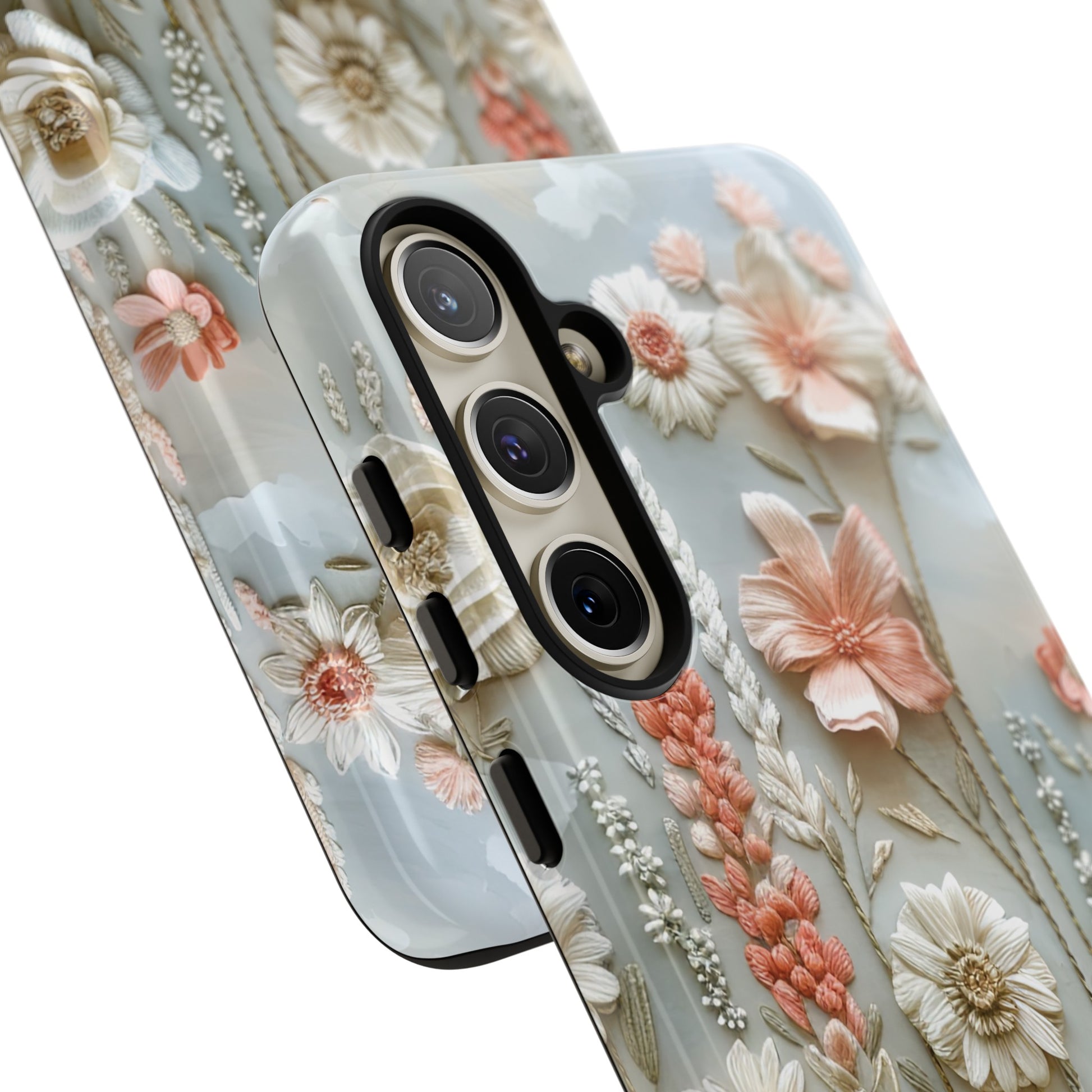 Pastel Wildflowers Protective Phone Case Gift for Her Phone 15, Samsung iPhone Samsung Gift for Her Case iPhone 15, Samsung iPhone Samsung Accessory Gift for Her