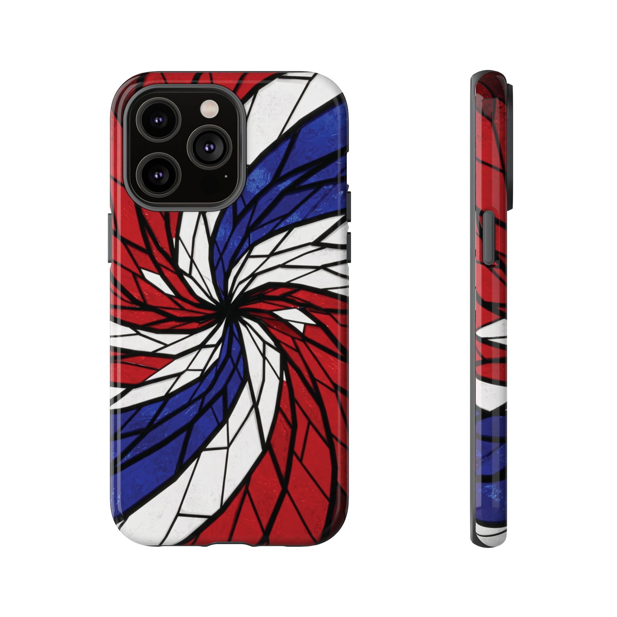 Patriotic Red White & Blue Phone Case – USA Flag Design, Independence Day Gift, Protective Cover for iPhone, Samsung, Pixel