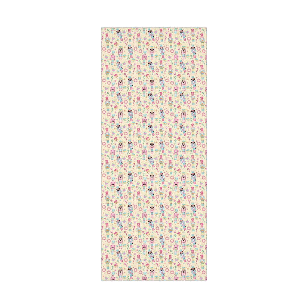 Yellow Festive Nutcracker Wrapping Paper | Vibrant Holiday Gift Wrap with Classic Nutcracker Design | Perfect for Christmas Presents Gifts Moms - MRSBYVALLE
