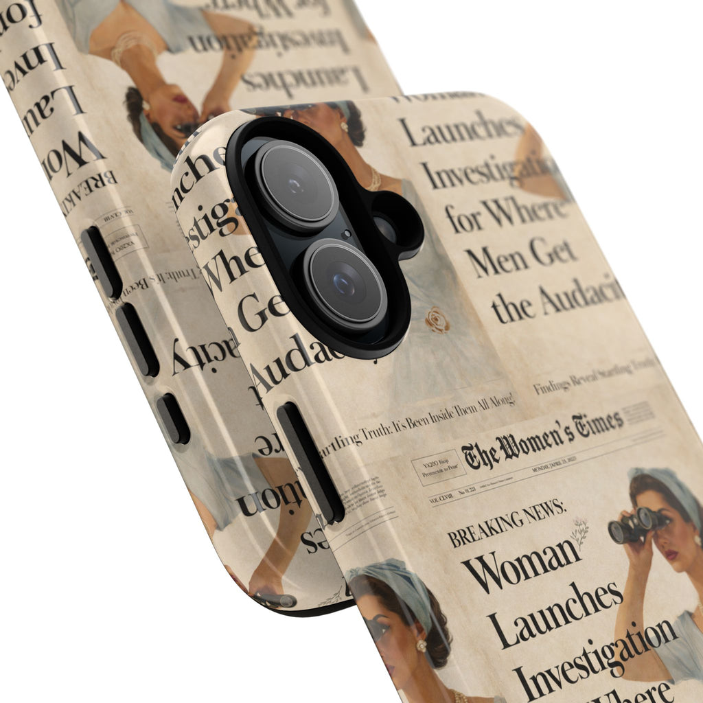 Funny Vintage Sarcastic Women Phone Case | Retro Sarcasm Text Design