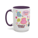 Good Vibes Only Coffee Mug 11 & 15 oz Ceramic Inspirational Cup, Positive Affirmation Gift for Mom, Teacher & Coworker | Morning Motivation Mother's Day, or Cozy Spring Mornings