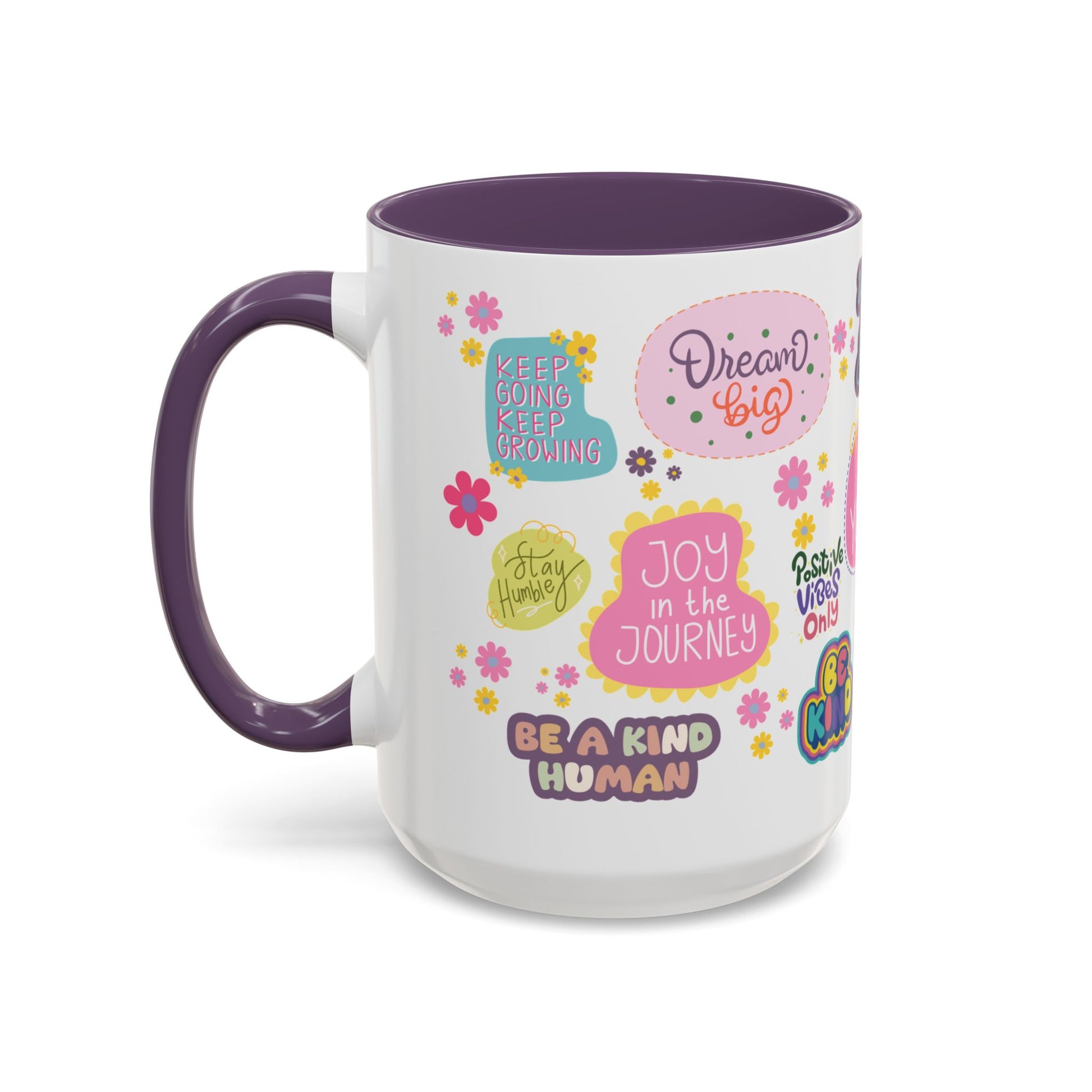 Good Vibes Only Coffee Mug 11 & 15 oz Ceramic Inspirational Cup, Positive Affirmation Gift for Mom, Teacher & Coworker | Morning Motivation Mother's Day, or Cozy Spring Mornings