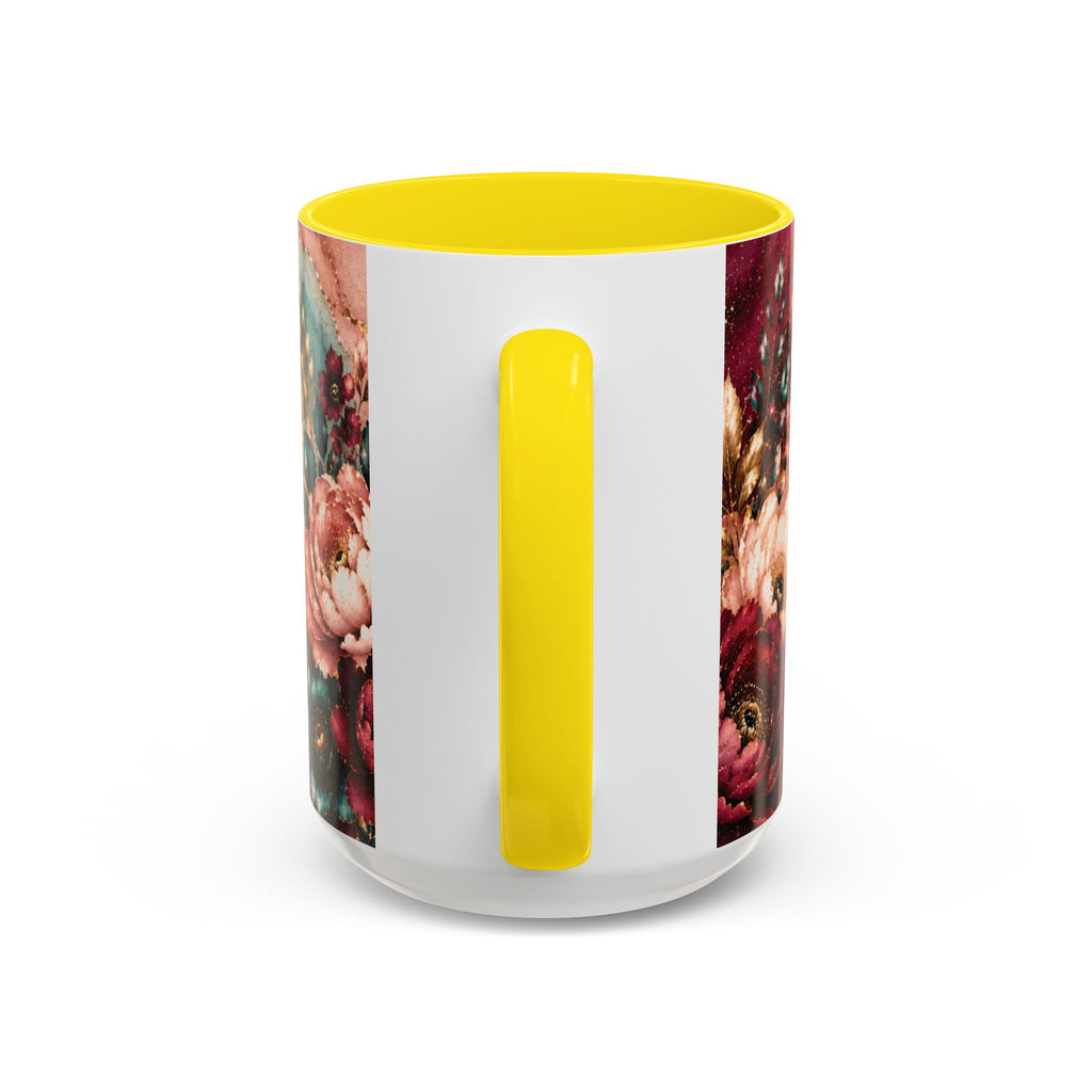 Personalized Name Mug for Women, Inspirational Color Handle Coffee Mug, 11 oz or 15 oz Gift for Her