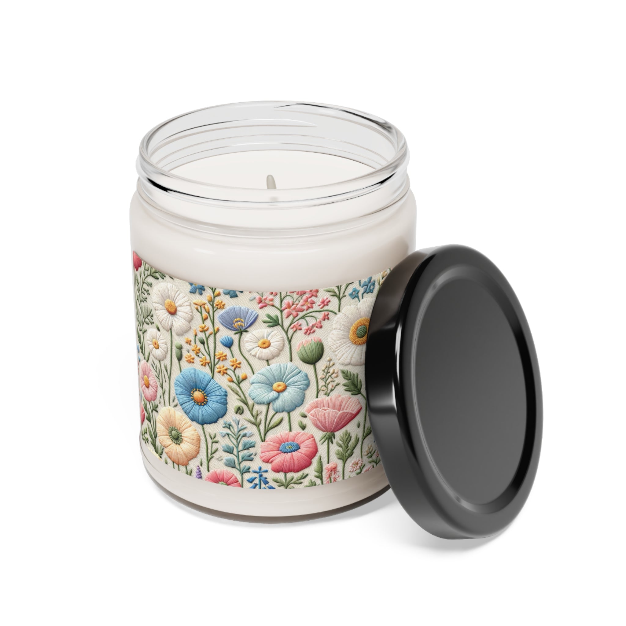 New House Pastel Floral Candle Perfect for Relaxation Home Ambiance Scented Soy Candle, 9oz, Wedding, Bridal Shower, Mother's Day Gift Housewarming Gift.