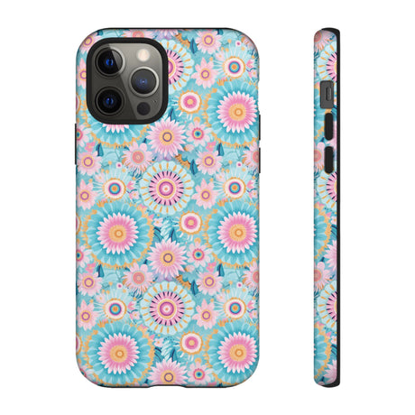 Boho Modern Watercolor Abstract Phone Case Compatible with iPhone, Samsung & More - Stylish, Durable Protection with Vibrant Artistic Design Perfect Gift for Her