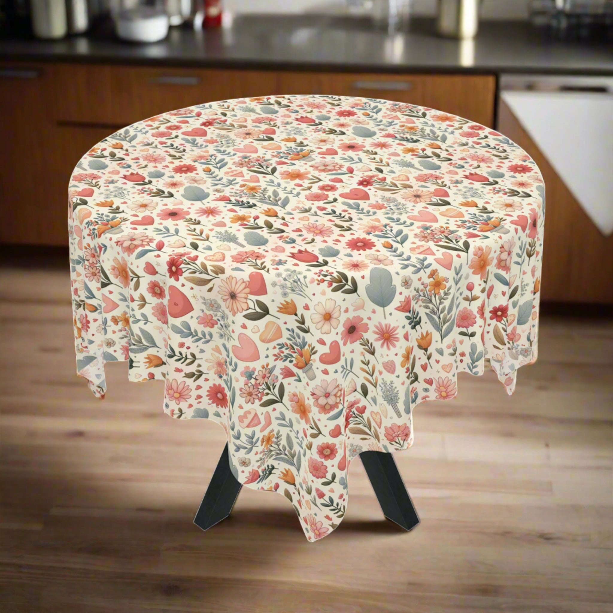 Floral Tablecloth Perfect for Adding a Botanical Touch to Any Dining Room, Kitchen Table or Outdoor Setting for Home, Weddings, Birthdays all Events Durable & Stylish for All Occasions.