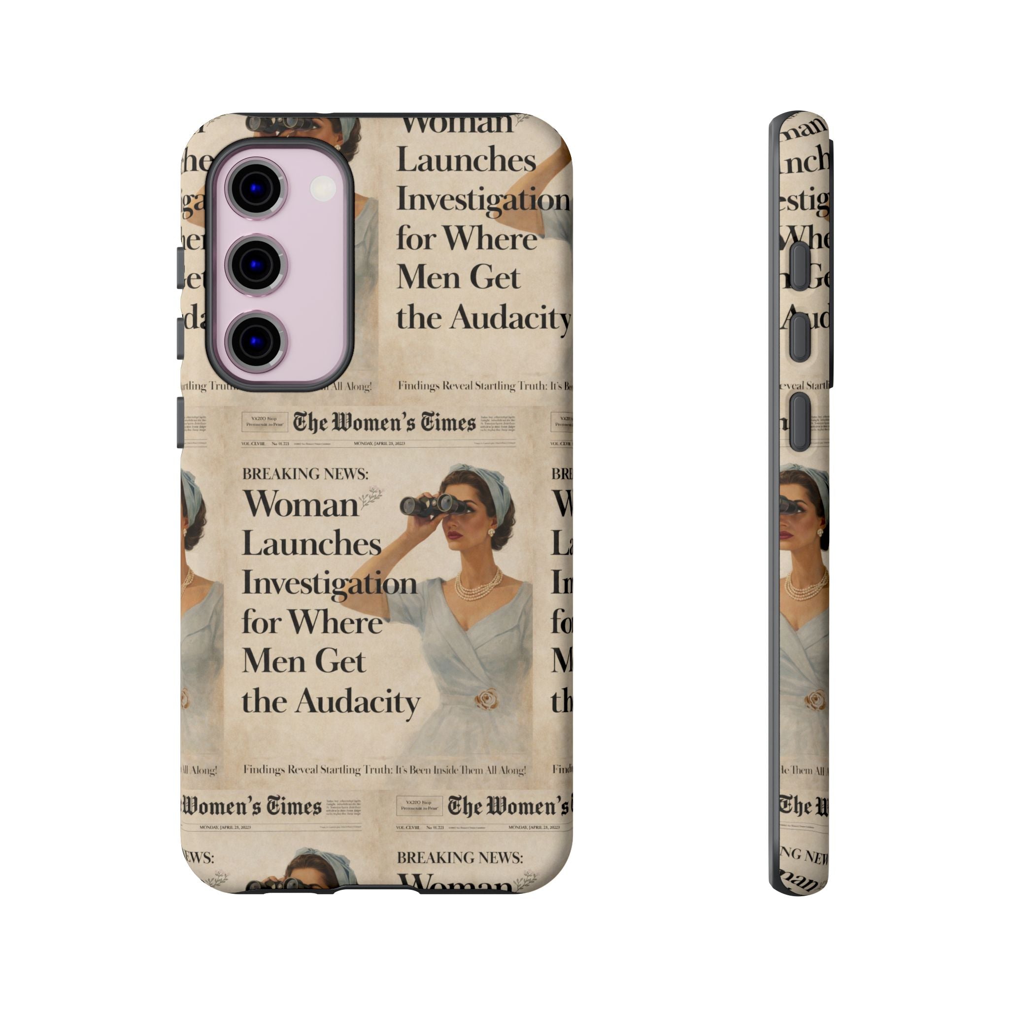 Funny Vintage Sarcastic Women Phone Case | Retro Sarcasm Text Design
