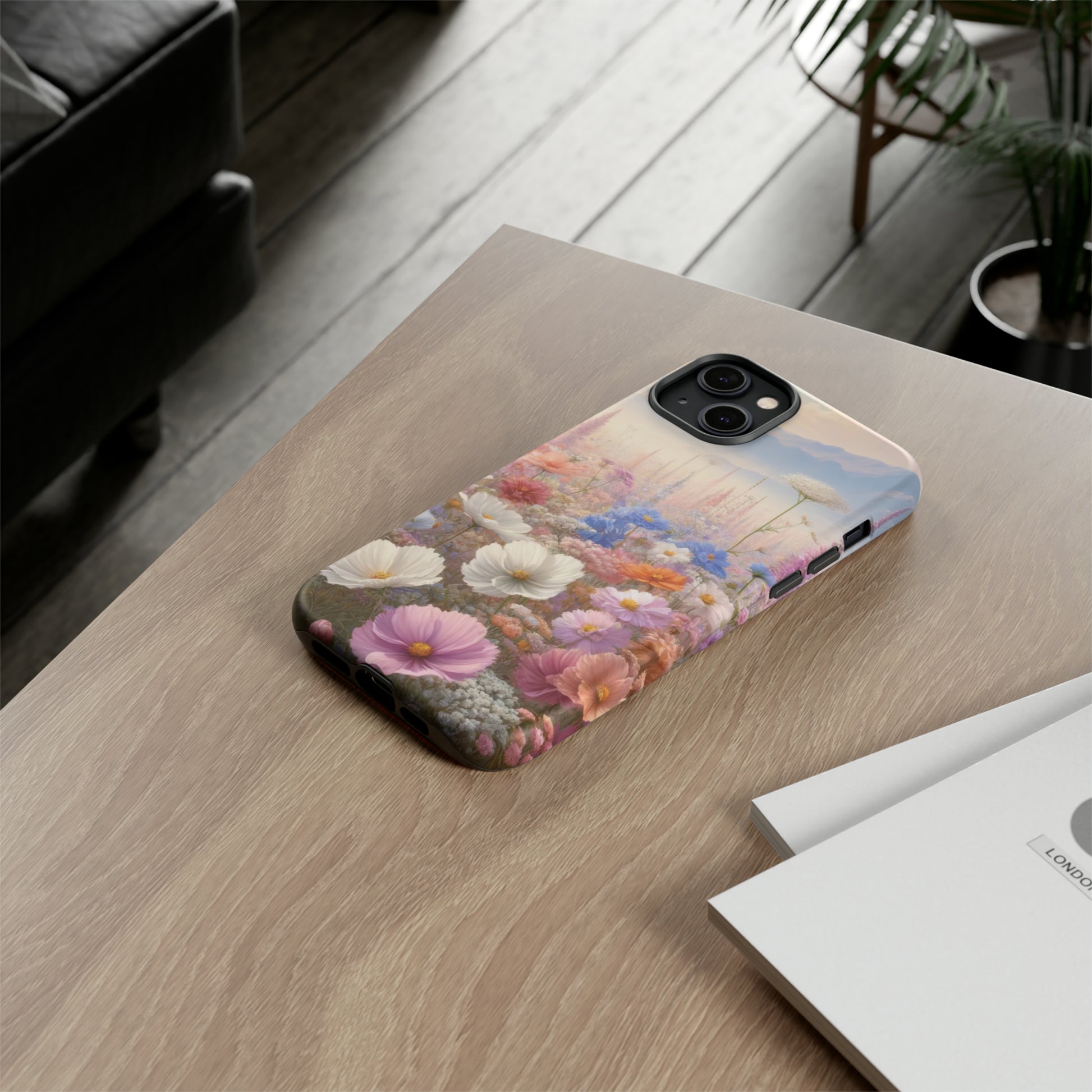 Phone Case Floral Boho Luxury Tough Case Floral Elegant Durable Stylish for Modern Devices iPhone 15, Samsung iPhone Samsung Accessory Gift for Her.