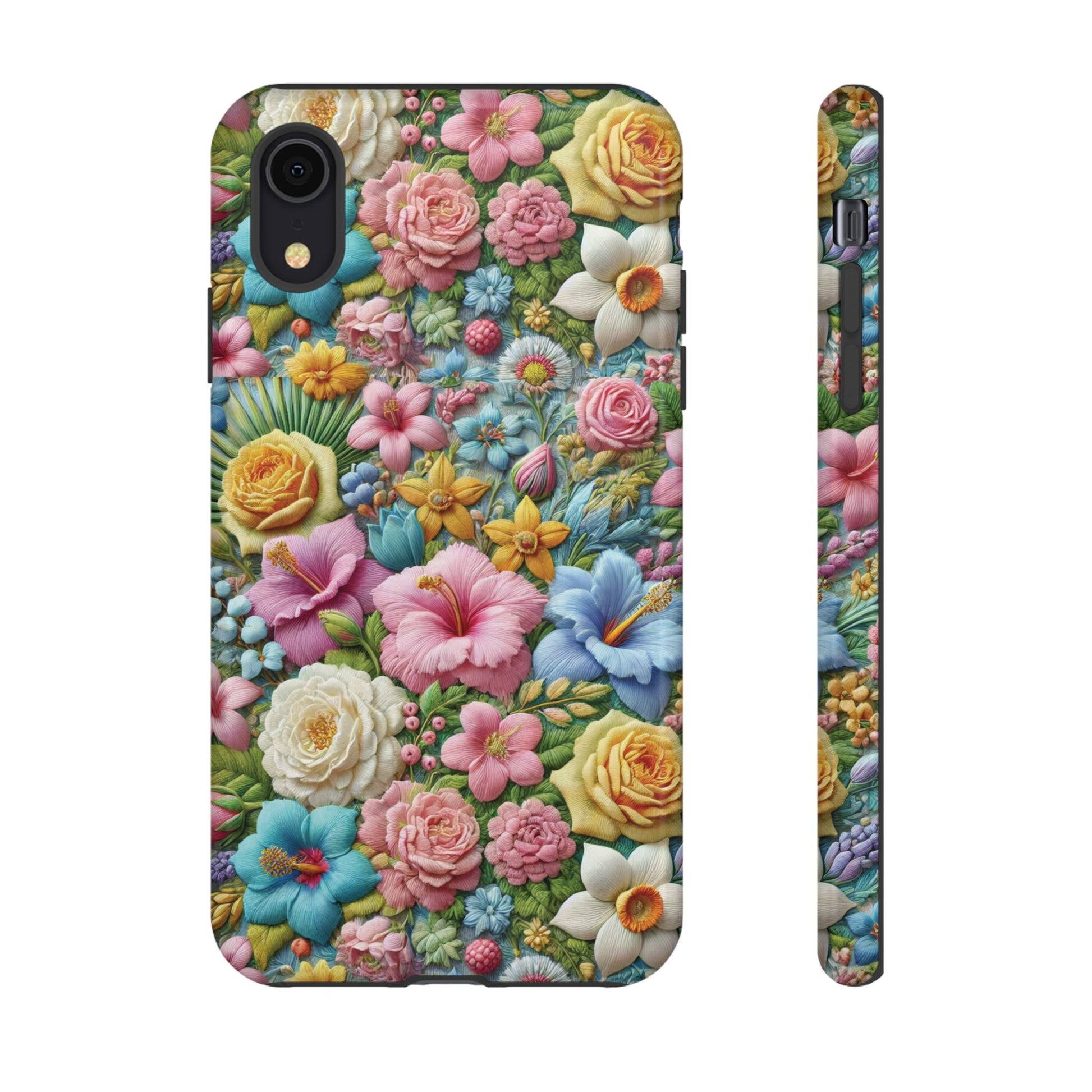 Elegant Pastel Flower Phone Case – Beautiful Floral Design, Durable Protection for Your Device, Stylish and Lightweight, Perfect Gift for Flower Lovers