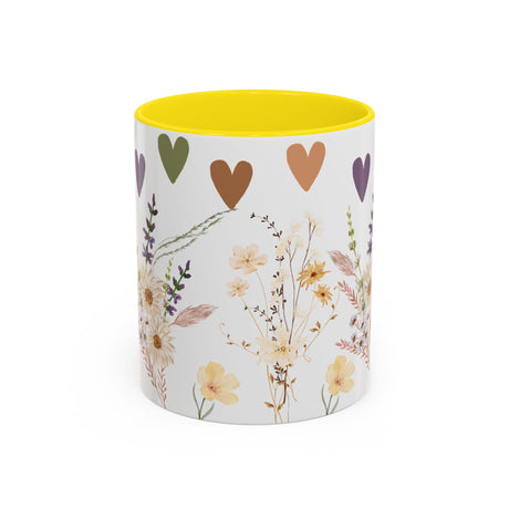 Wildflower Ceramic Mug Elegant Gift for Coffee or Tea Lovers Perfect for Mothers Day Birthdays and Adding Charm to Any Kitchen Gift