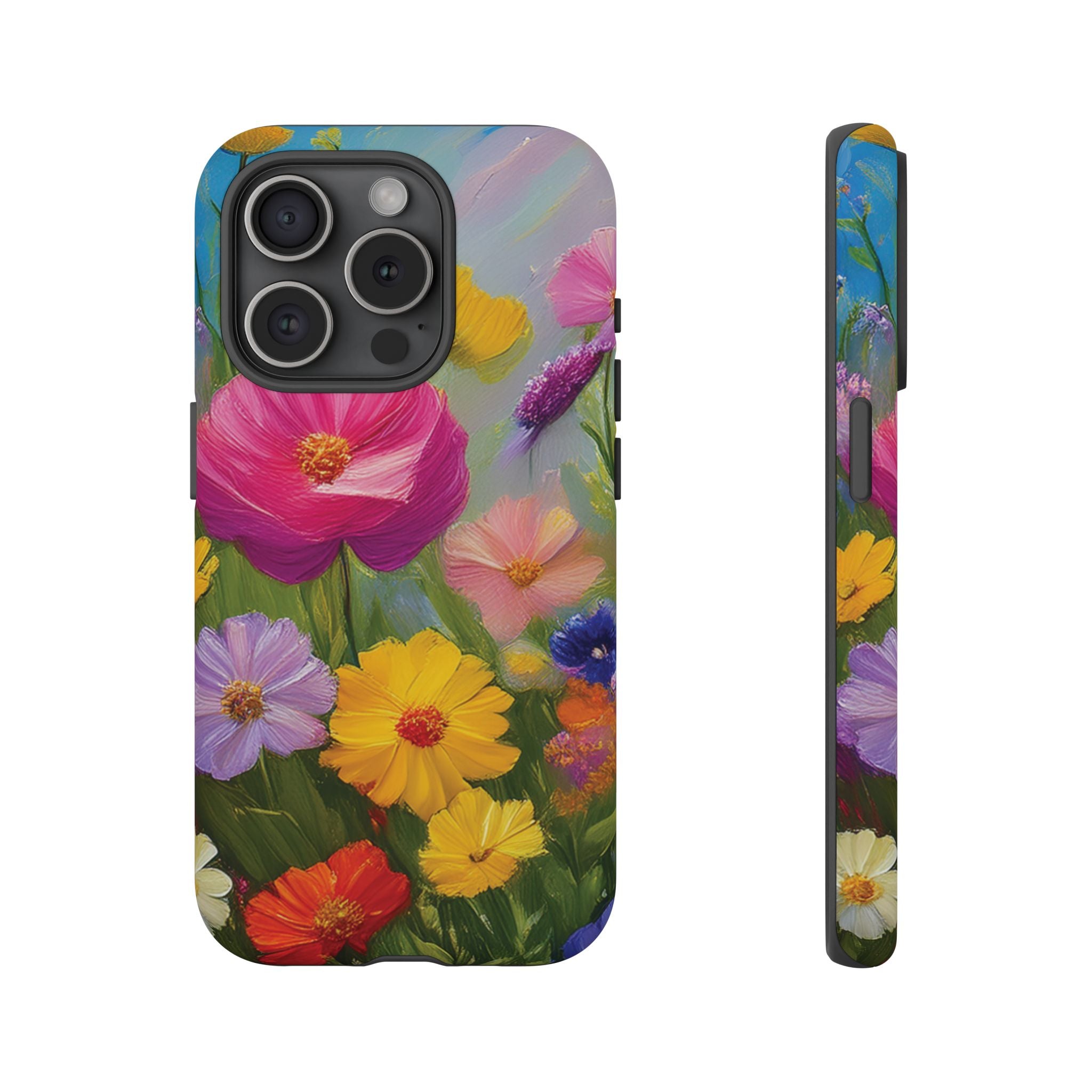 Vibrant Wildflower Painting Phone Case Hand-Painted Floral Art Design | Bright Nature-Inspired Cover | Perfect Gift for Flower Lovers iPhone & Galaxy