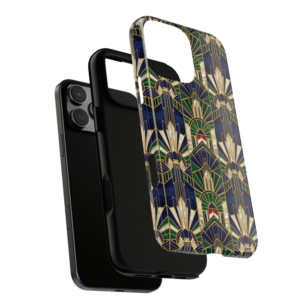 Navy & Gold Art Deco Phone Case — Imperial Art Deco Tough Case