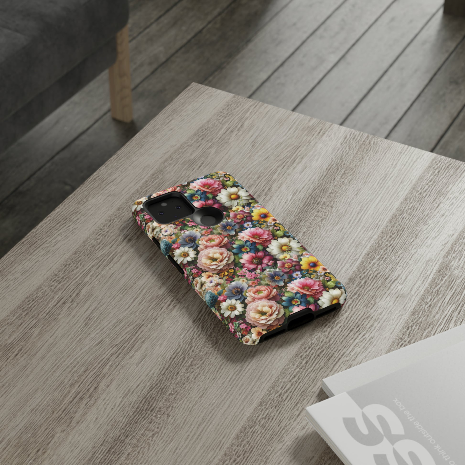 Floral Luxury Phone Tough Case Floral Elegant Durable Stylish for Modern Devices iPhone 15, Samsung iPhone Samsung Accessory Gift for Her.