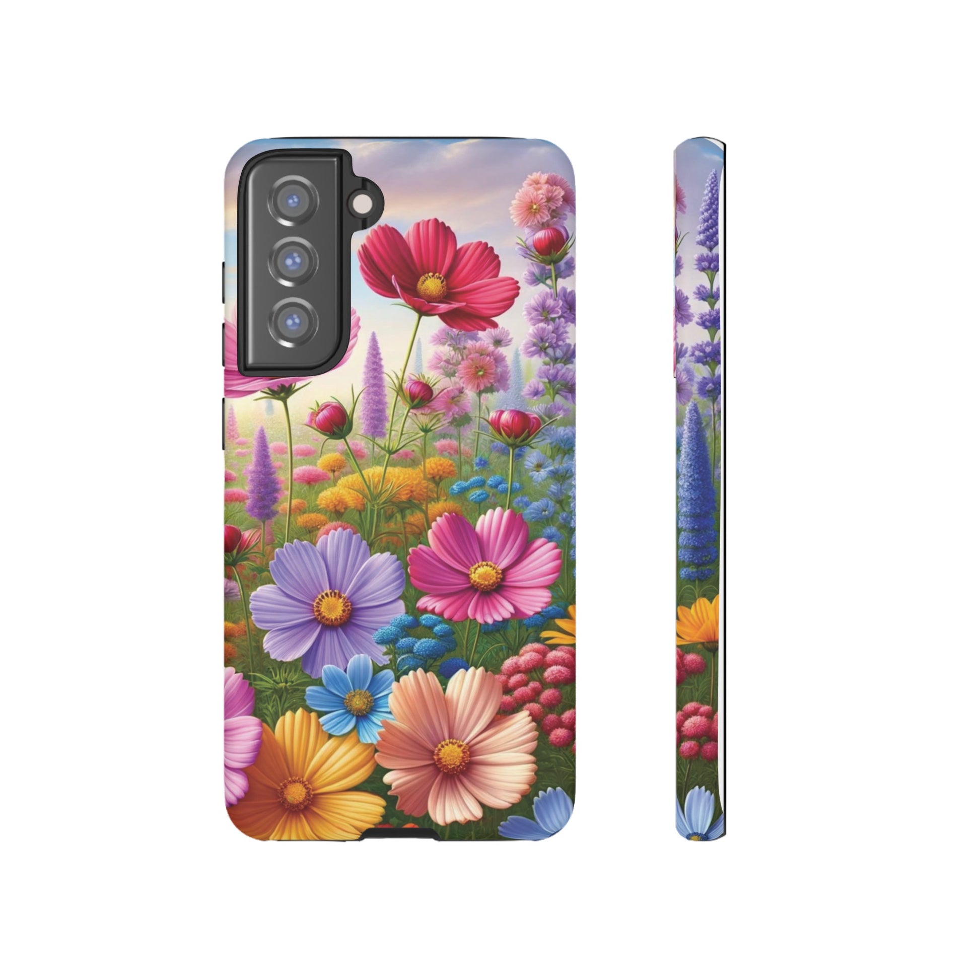Bright Floral Phone Case Durable for iPhone Samsung Gift iPhone 15, 14, 13 Samsung Pixel Gift for Mom Accessory Gift for Her