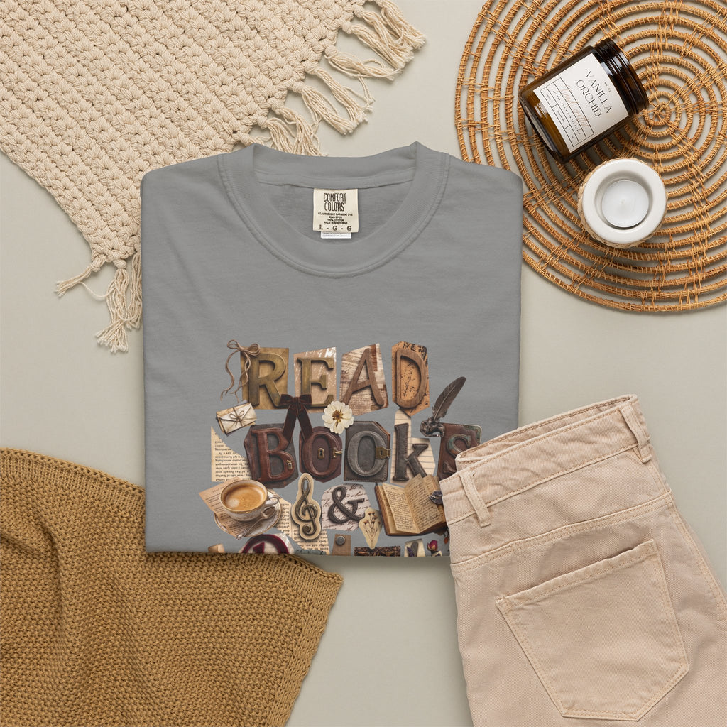 Read Books Drink Coffee T-Shirt | Book Lover Shirt | Coffee Lover Gift | Reader Tee | Bibliophile Shirt | Cozy Reading Aesthetic