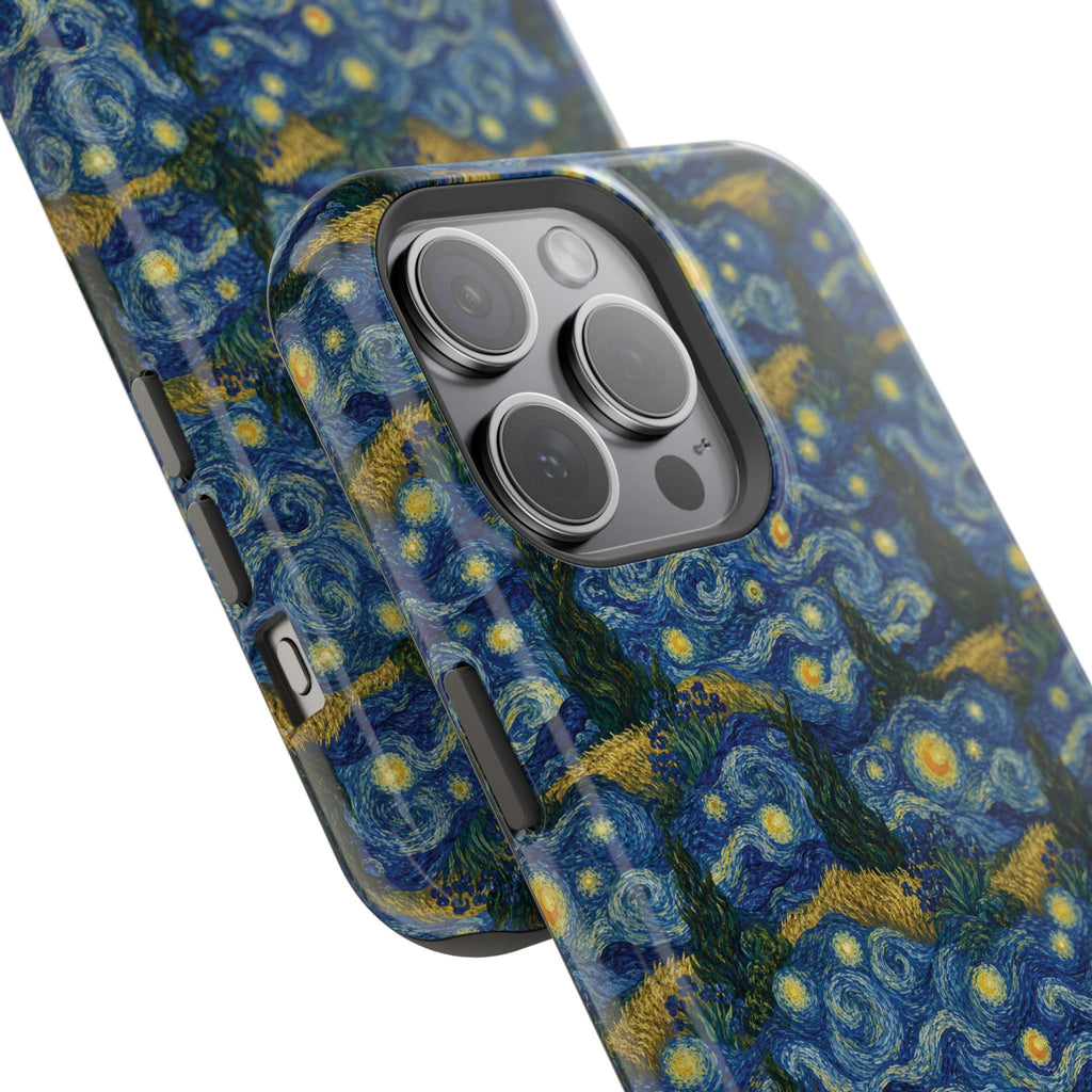Van Gogh Illusion Magnetic Phone Case — Elegant Impact‑Resistant Art Lover Design