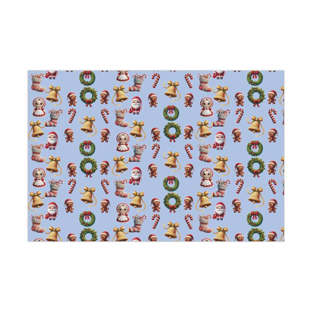 Christmas 3D Illusion Boho Wrapping Paper Stylish Holiday Gift Wrap with Festive Design | Premium Quality, Easy to Cut & Fold | Perfect for Christmas Presents - MRSBYVALLE