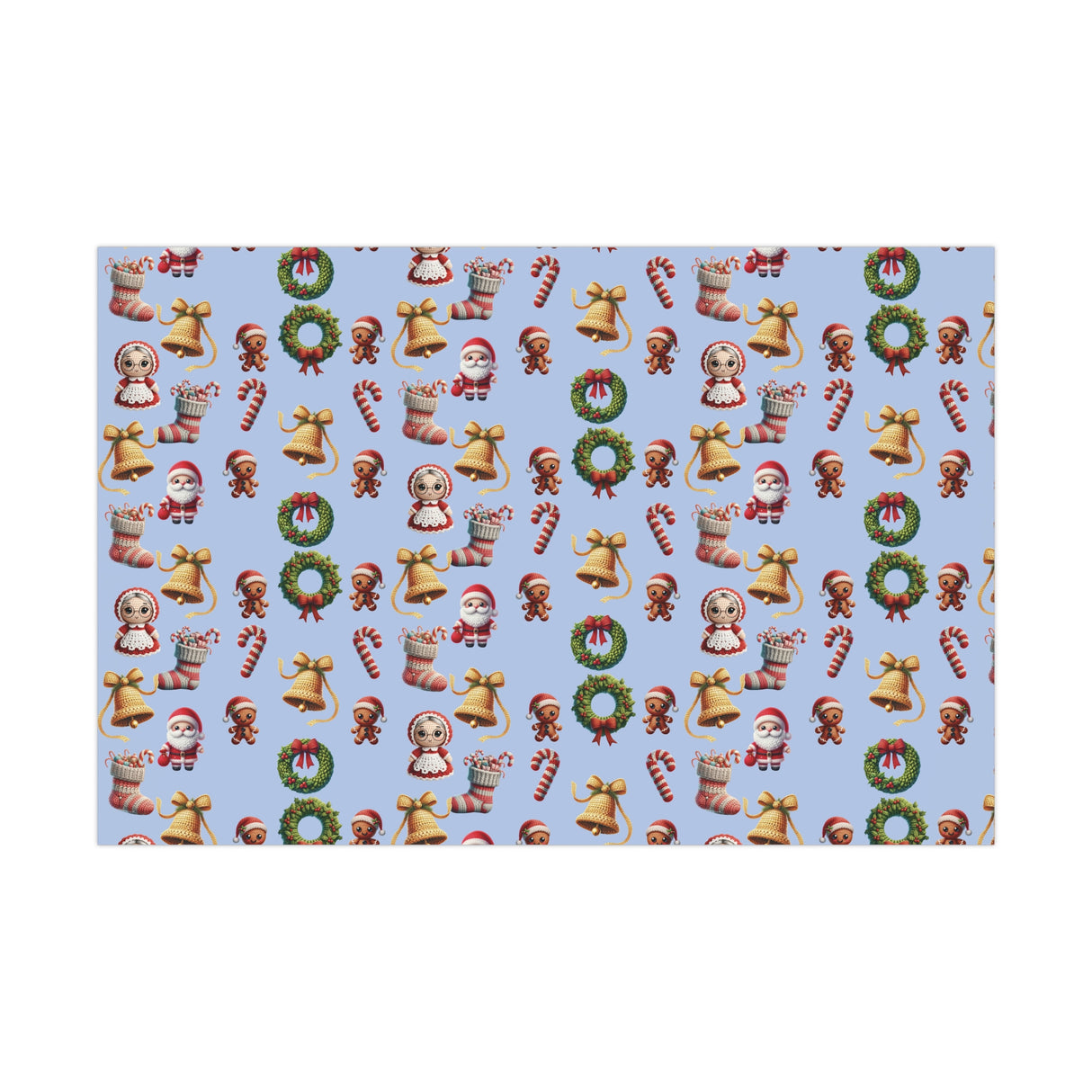 Christmas 3D Illusion Boho Wrapping Paper Stylish Holiday Gift Wrap with Festive Design | Premium Quality, Easy to Cut & Fold | Perfect for Christmas Presents - MRSBYVALLE