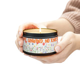 New House Bloom & Glow Elegant Floral Aromas in 4oz/8oz Tin Candles Essence of Nature Collection Unveil Serenity Romance with Exquisite Botanical Scents. Pure Harmony & Grace..