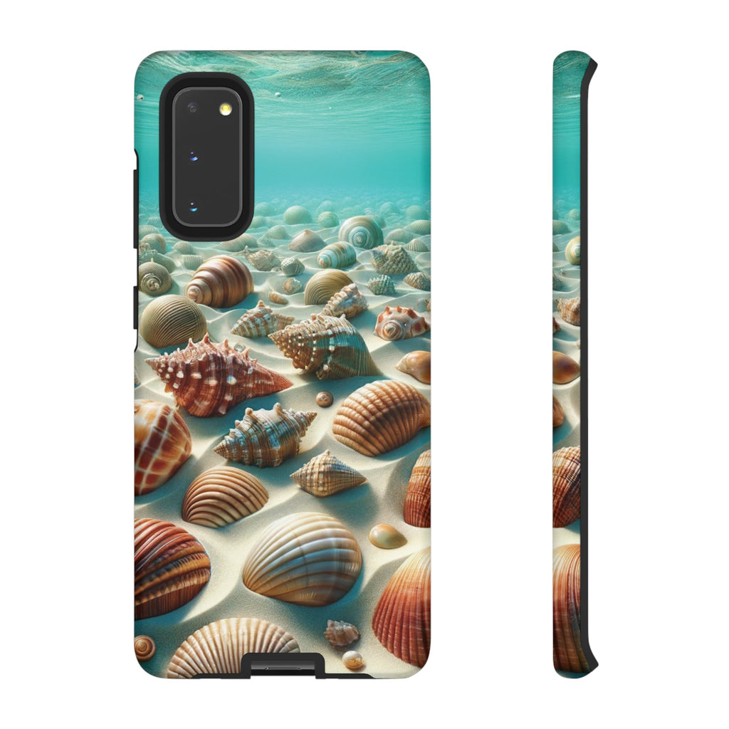 Plush Ocean Bliss Turquoise Seashell Ocean Beach View Protective Phone Case Gift for Her Phone 15, Samsung iPhone Samsung Gift for Her Case iPhone 15, Samsung iPhone Samsung Accessory Gift for Her.