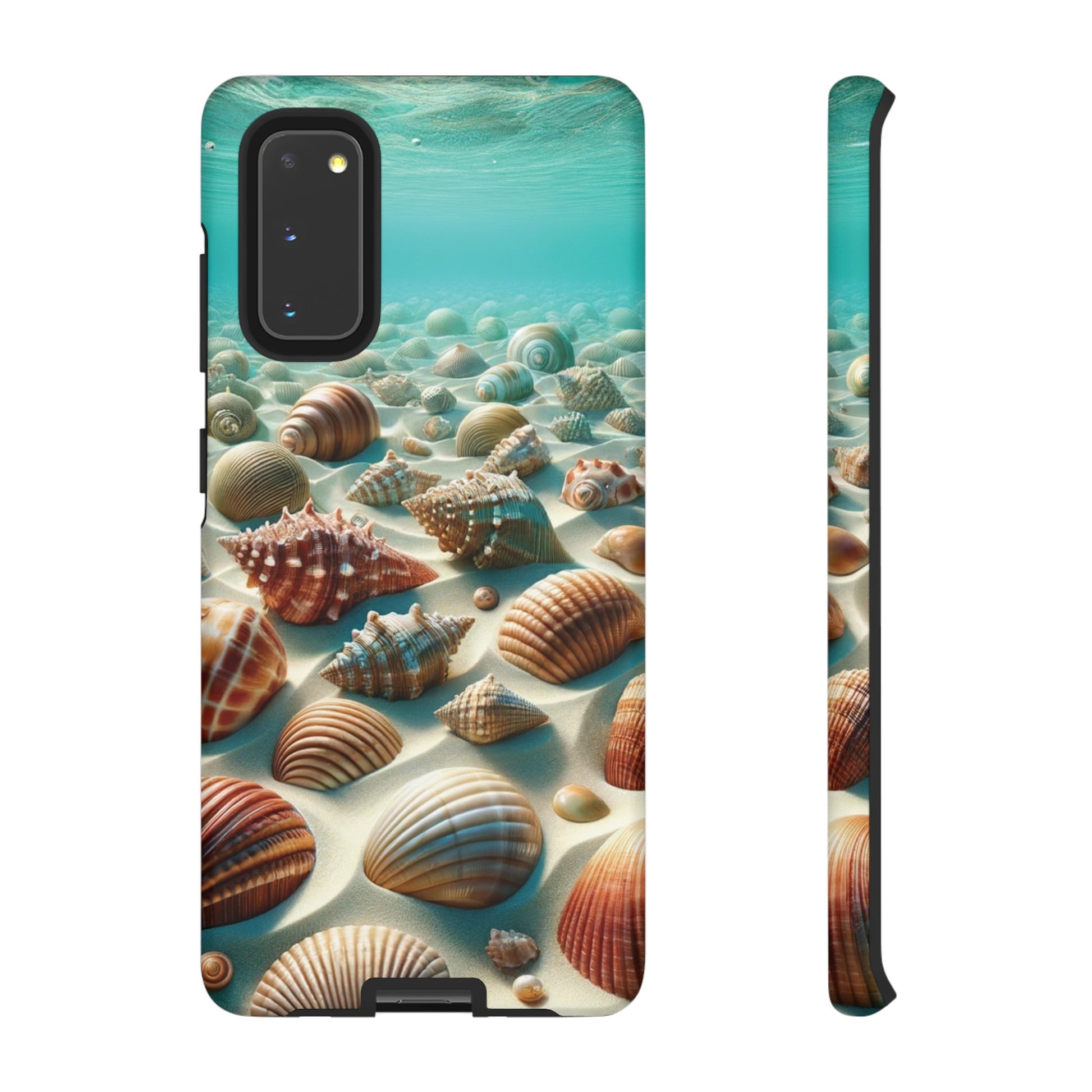 Plush Ocean Bliss Turquoise Seashell Ocean Beach View Protective Phone Case Gift for Her Phone 15, Samsung iPhone Samsung Gift for Her Case iPhone 15, Samsung iPhone Samsung Accessory Gift for Her.