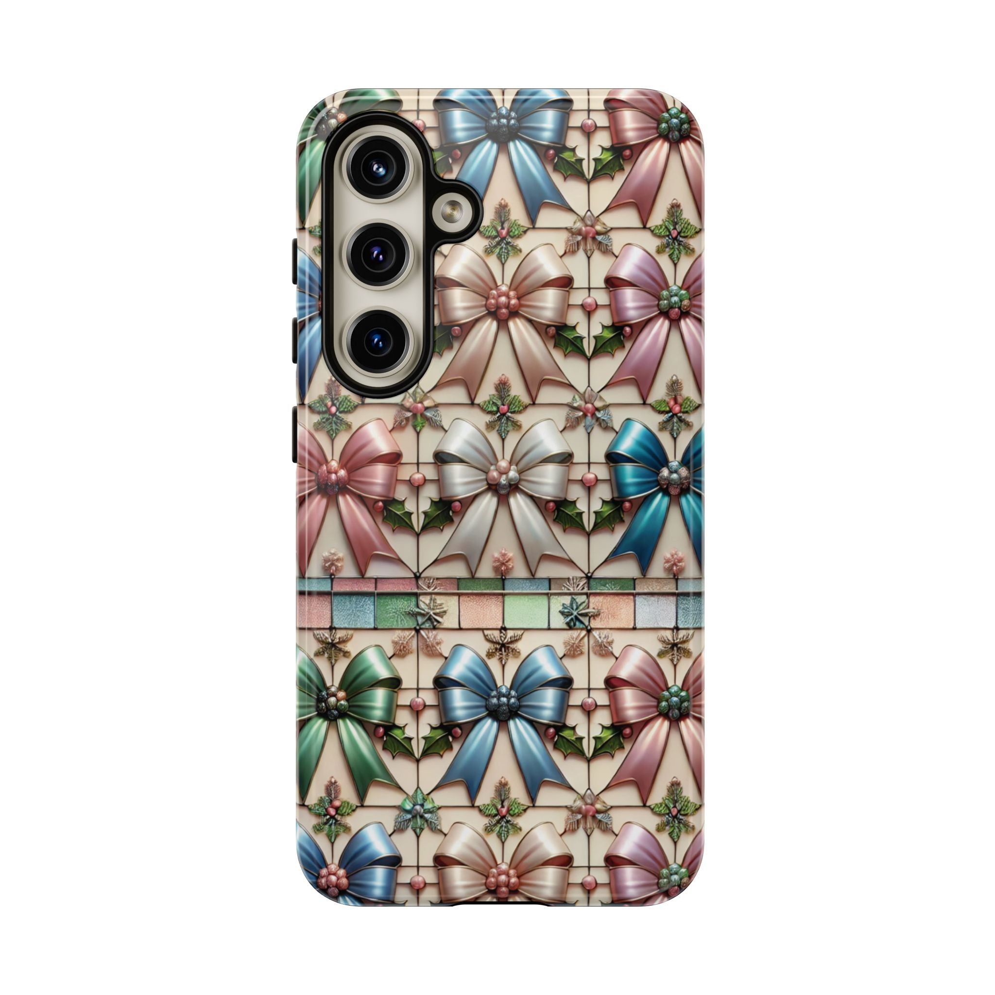 Coquette Bows Pastel Phone Case for iPhone 17 ,  15 14 13 12  21 23 Samsung, and Pixel | Stylish Protective Cover Gift for Her Perfect for Floral Lover