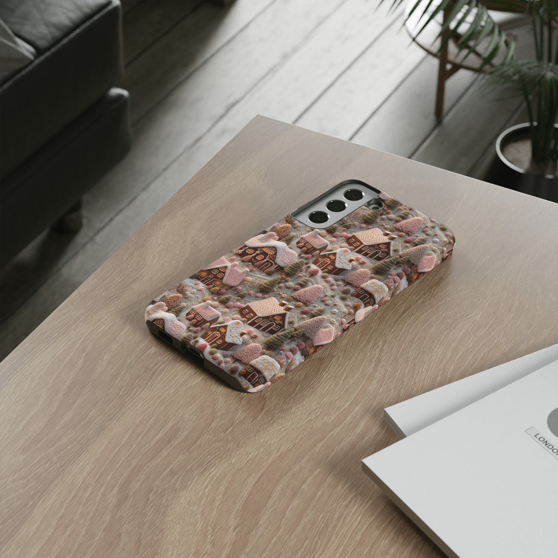 Gingerbread House 3D Phone Case Durable for iPhone Samsung Gift iPhone 15, 14, 13 Samsung Pixel Gift for Mom Accessory Gift for Her