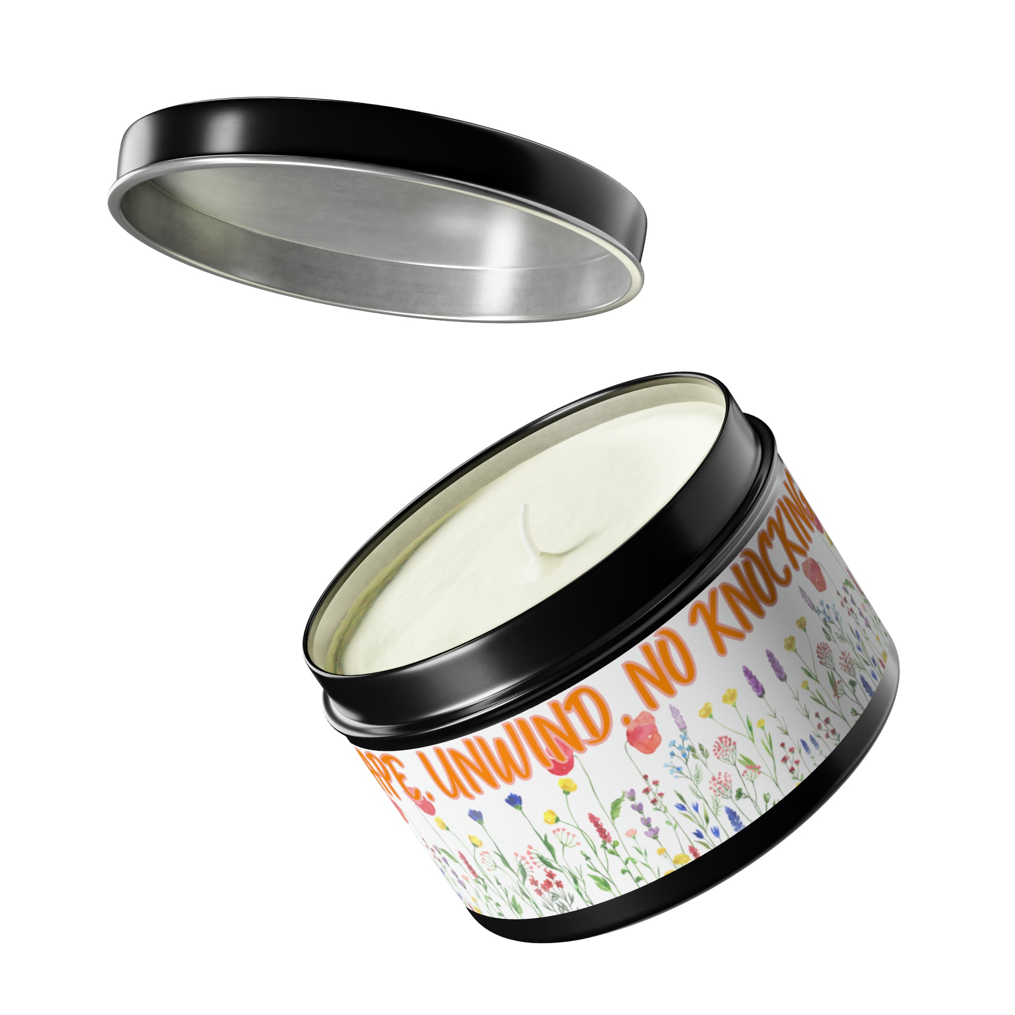New House Bloom & Glow Elegant Floral Aromas in 4oz/8oz Tin Candles Essence of Nature Collection Unveil Serenity Romance with Exquisite Botanical Scents. Pure Harmony & Grace..