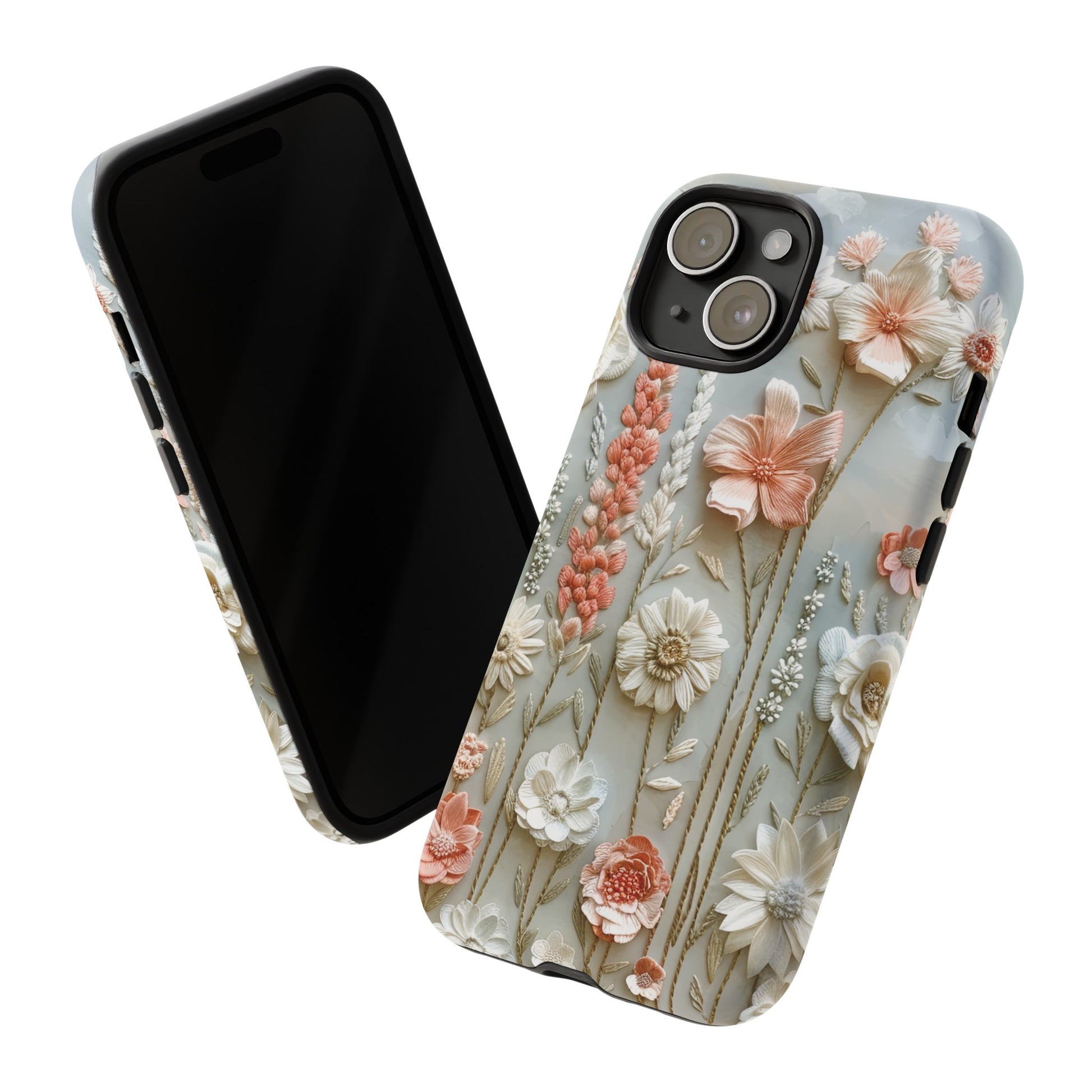 Pastel Wildflowers Protective Phone Case Gift for Her Phone 15, Samsung iPhone Samsung Gift for Her Case iPhone 15, Samsung iPhone Samsung Accessory Gift for Her