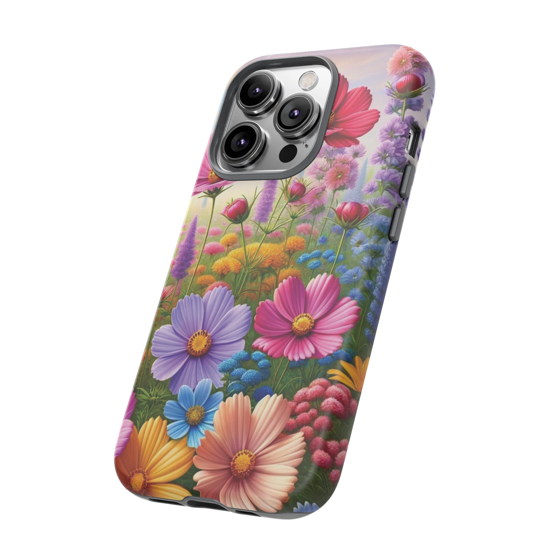 Bright Floral Phone Case Durable for iPhone Samsung Gift iPhone 15, 14, 13 Samsung Pixel Gift for Mom Accessory Gift for Her