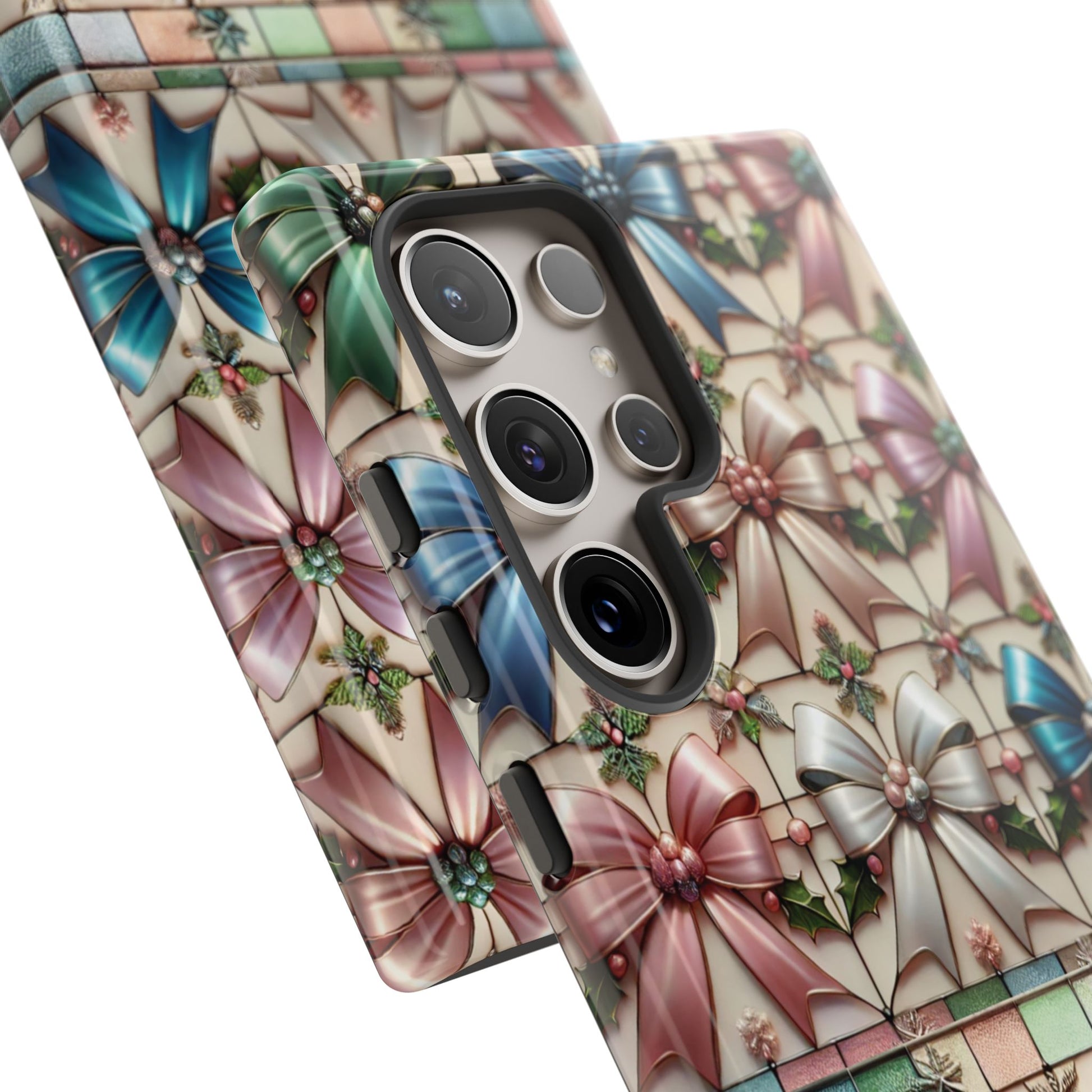 Coquette Bows Pastel Phone Case for iPhone 17 ,  15 14 13 12  21 23 Samsung, and Pixel | Stylish Protective Cover Gift for Her Perfect for Floral Lover