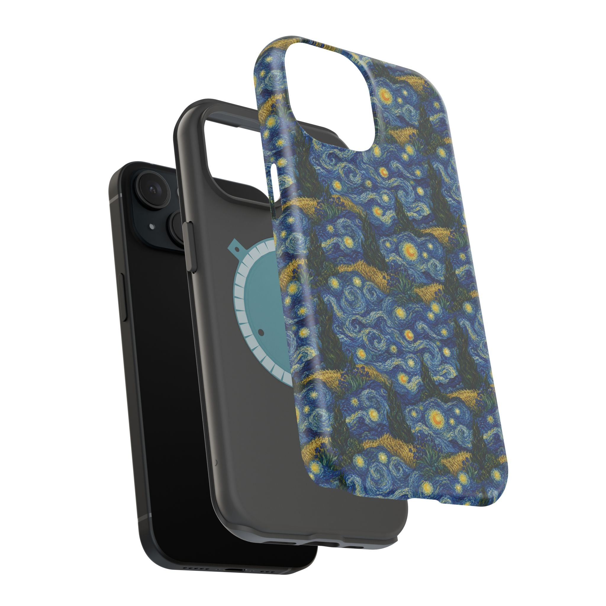 Van Gogh Illusion Magnetic Phone Case — Elegant Impact‑Resistant Art Lover Design