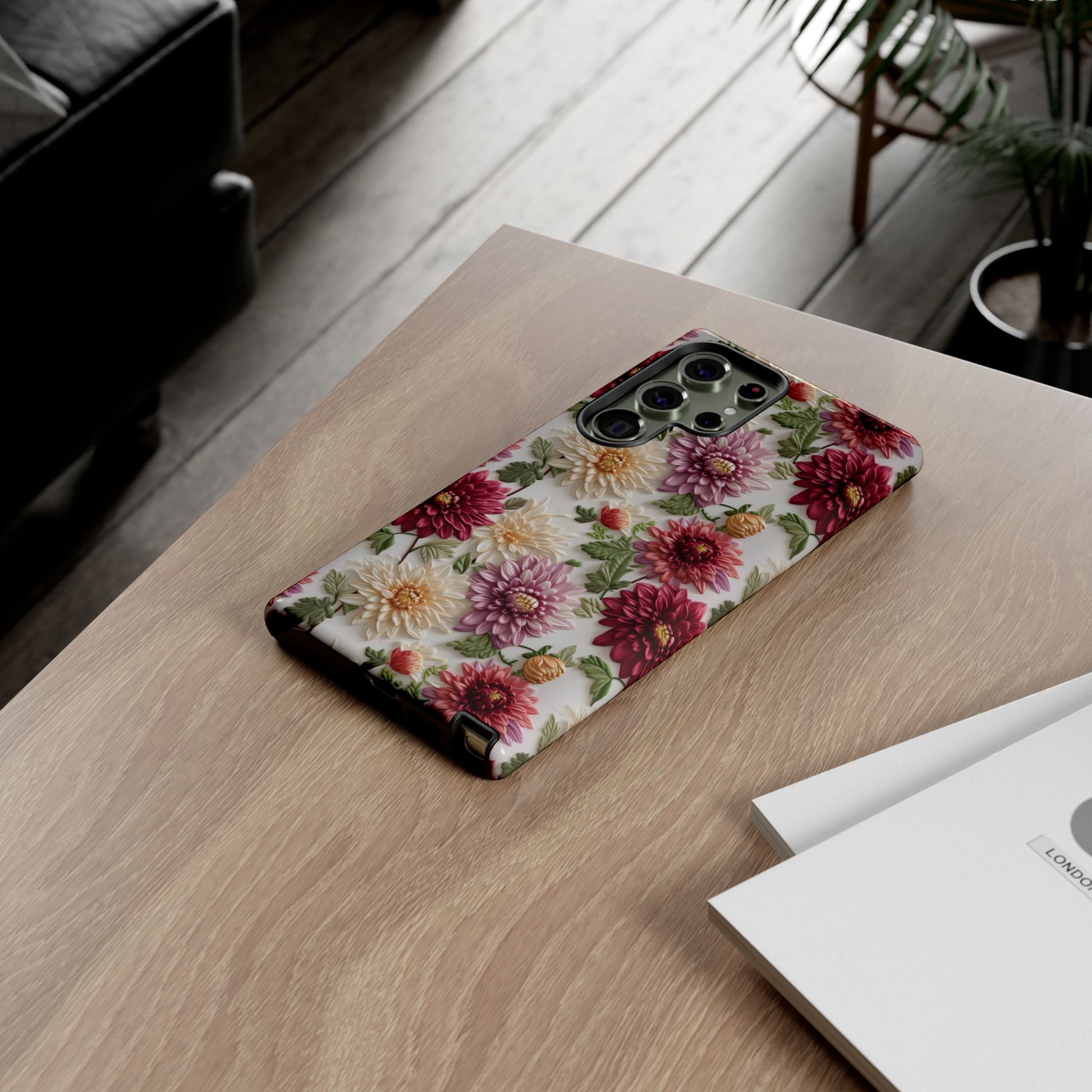 Floral Fall Phone Case for iPhone 16 pro15 14 13 12  21 23 Samsung, and Pixel | Stylish Protective Cover Gift for Her Perfect for Floral Lover - MRSBYVALLE
