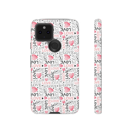 Cute Love Modern Watercolor Abstract Phone Case Compatible with iPhone, Samsung & More - Stylish, Durable Protection with Vibrant Artistic Design Perfect Gift for Her