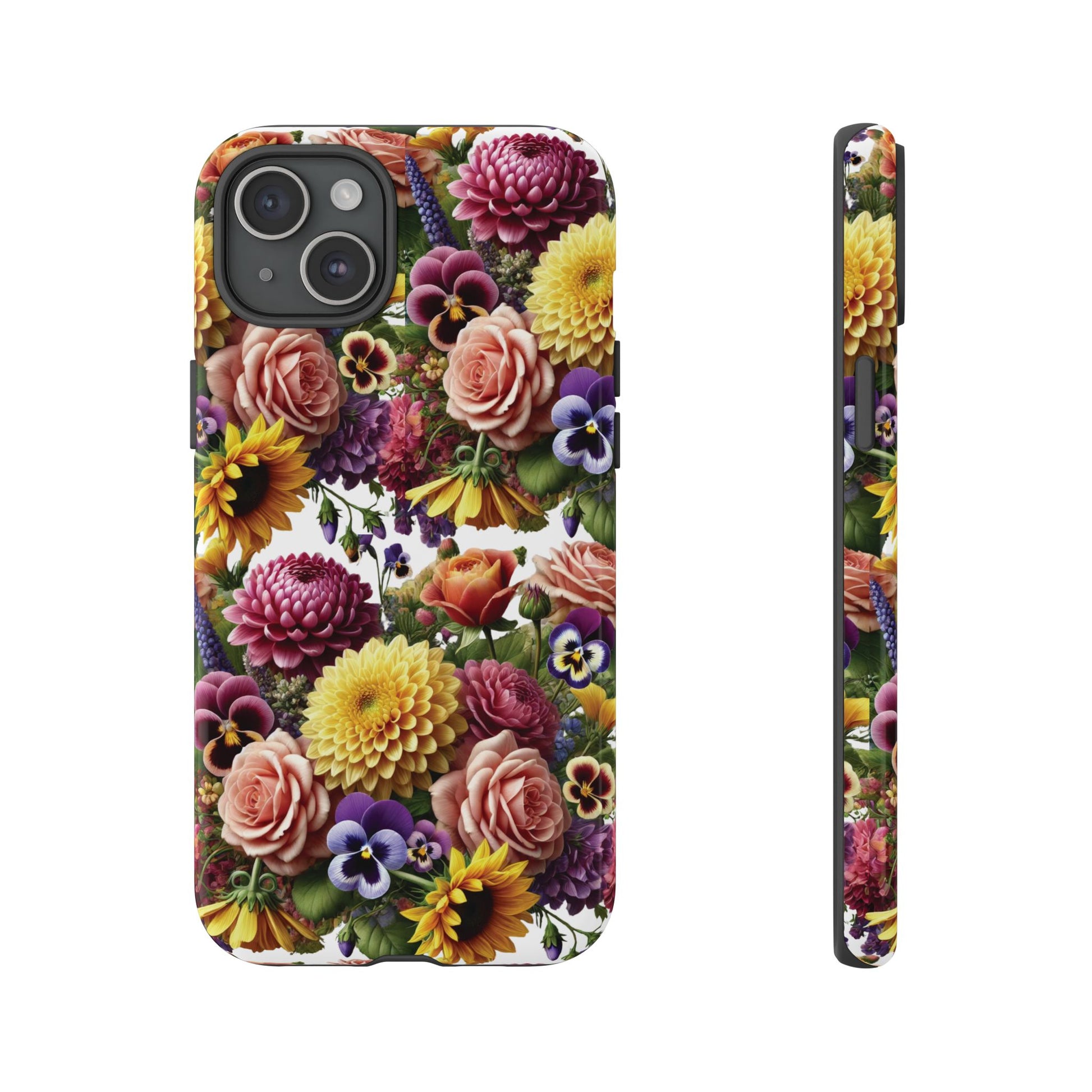 Floral Fall Phone Case for iPhone 16 15 14 13 12  21 23 Samsung, and Pixel | Stylish Protective Cover Gift for Her Perfect for Floral Lover