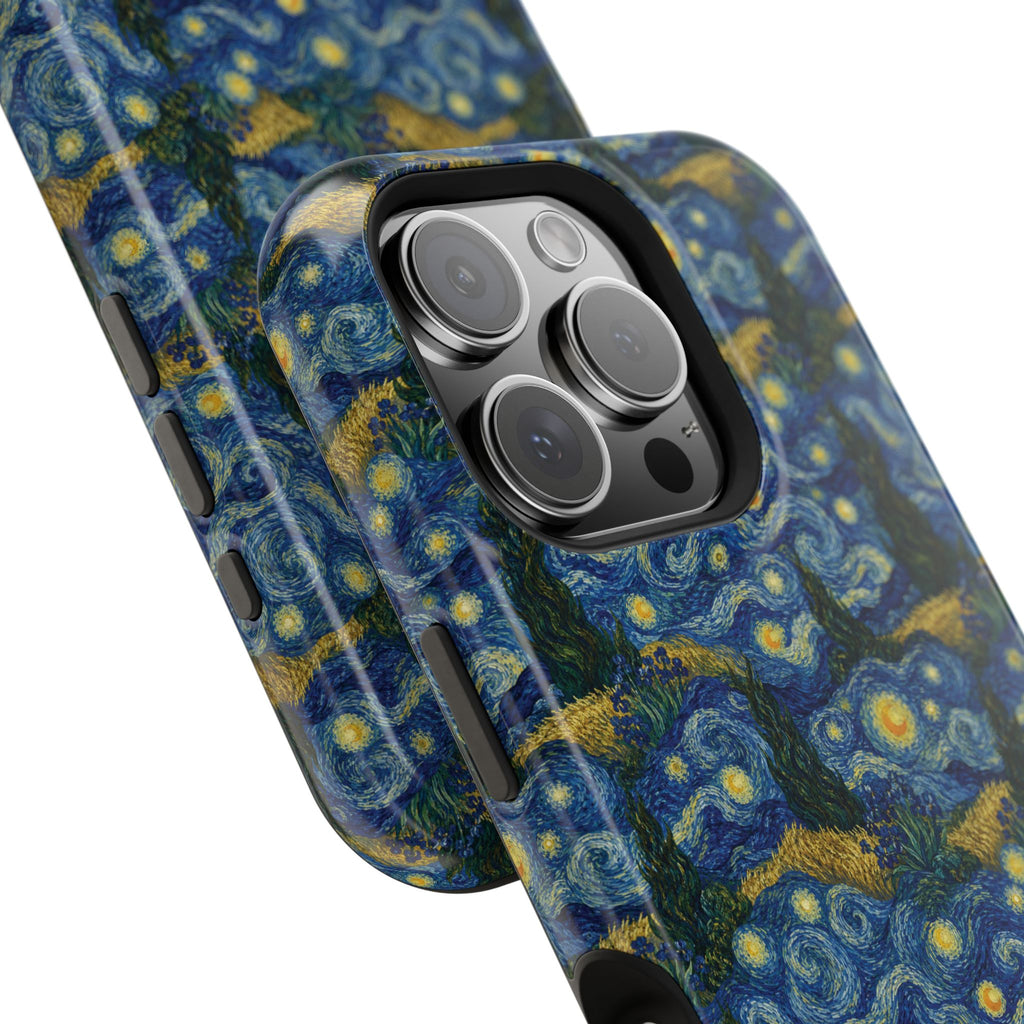 Van Gogh Illusion Magnetic Phone Case — Elegant Impact‑Resistant Art Lover Design