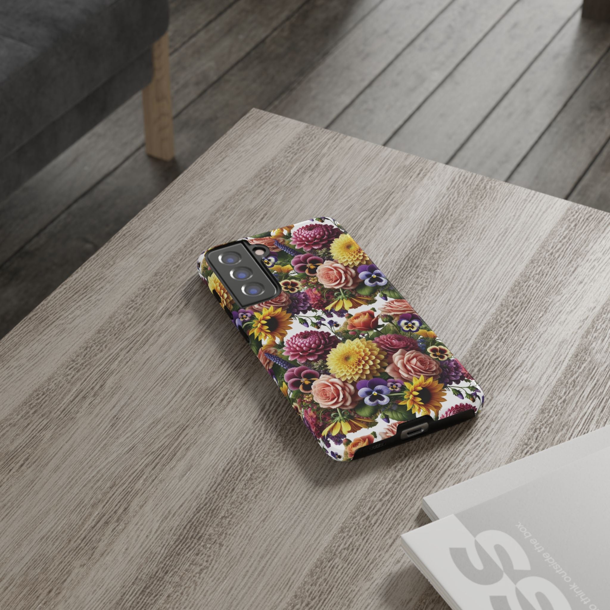 Floral Fall Phone Case for iPhone 16 15 14 13 12  21 23 Samsung, and Pixel | Stylish Protective Cover Gift for Her Perfect for Floral Lover