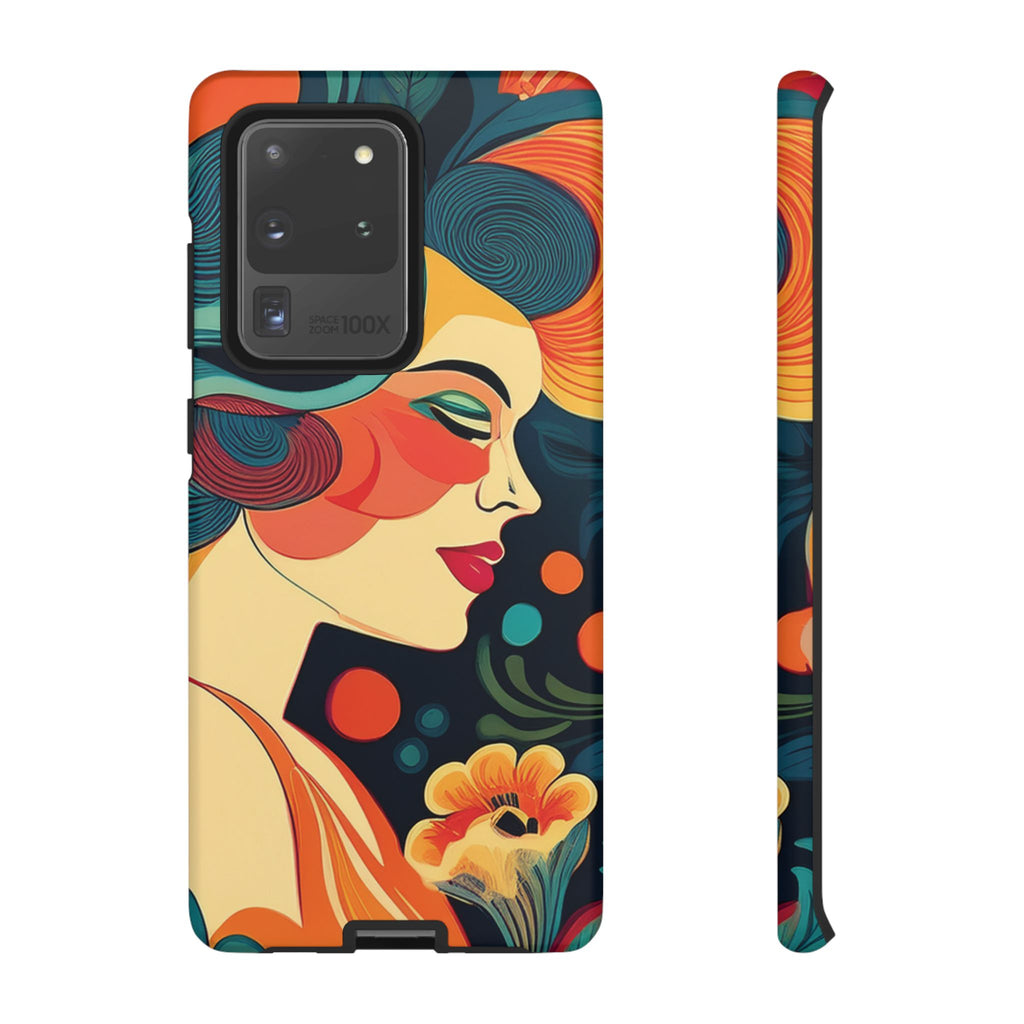 Coque de Téléphone Esthétique Années 50 Rétro Design d'Inspiration Vintage aux Couleurs Pastel Housse Style Mid-Century pour Modèles iPhone et Samsung Galaxy