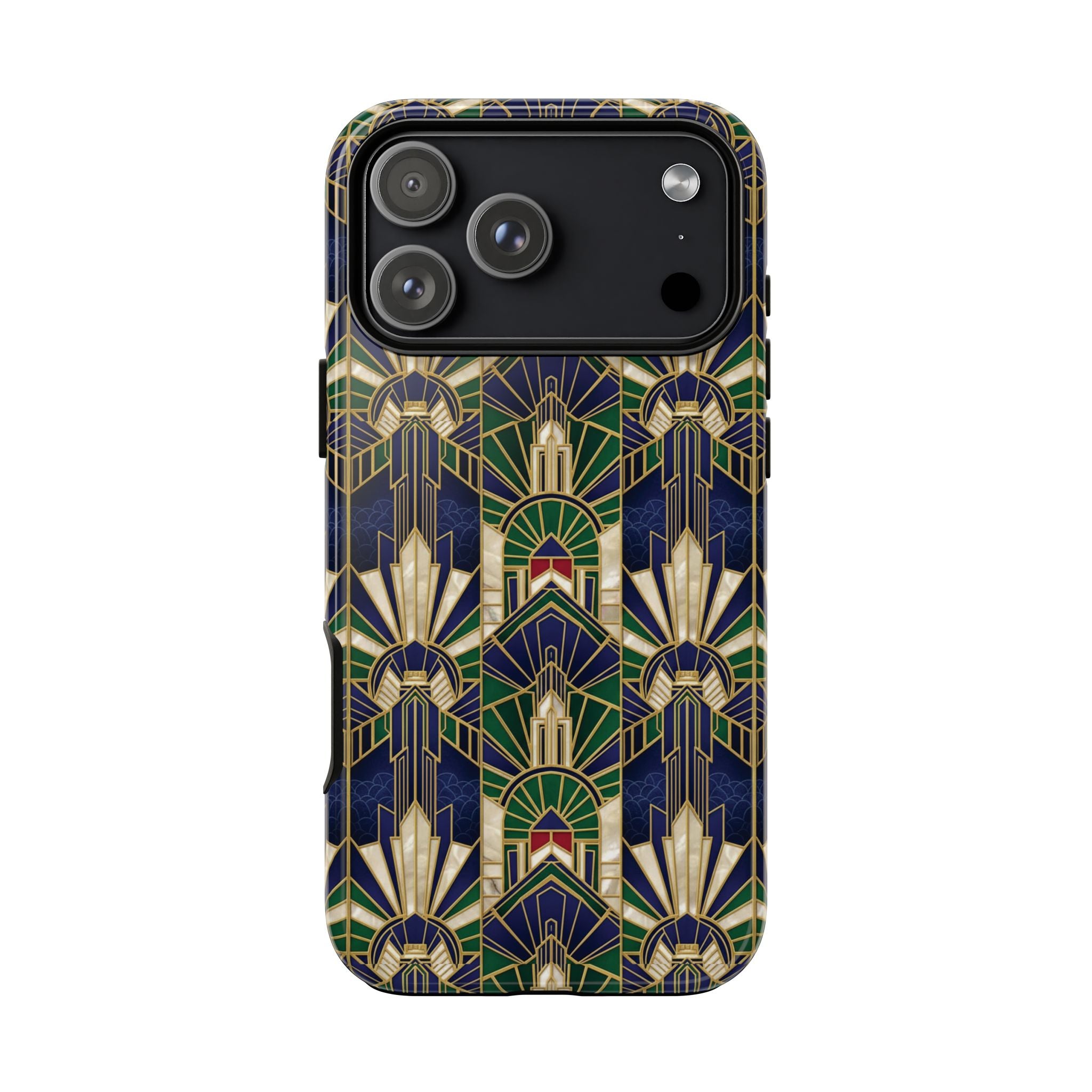 Navy & Gold Art Deco Phone Case — Imperial Art Deco Tough Case