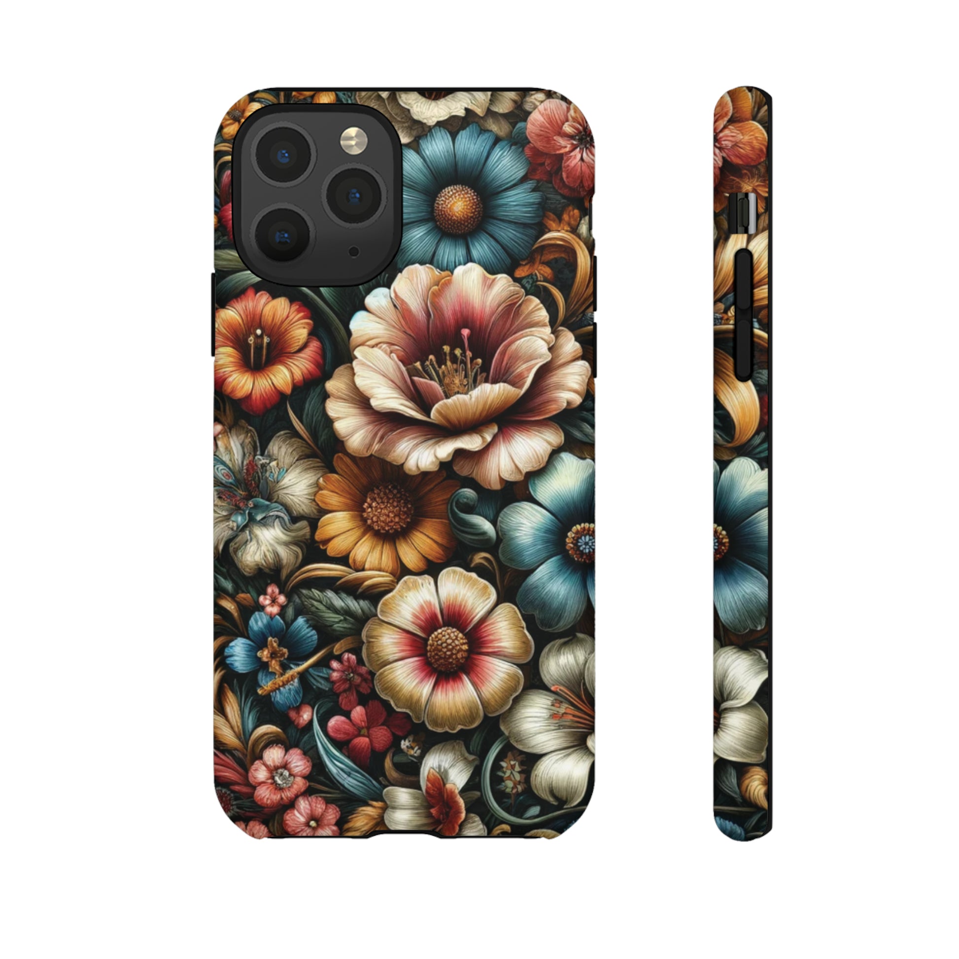 Pastel Floral Design Luxury Phone Tough Case Floral Elegant Durable Stylish for Modern Devices iPhone 15, Samsung iPhone Samsung Accessory Gift for Her.