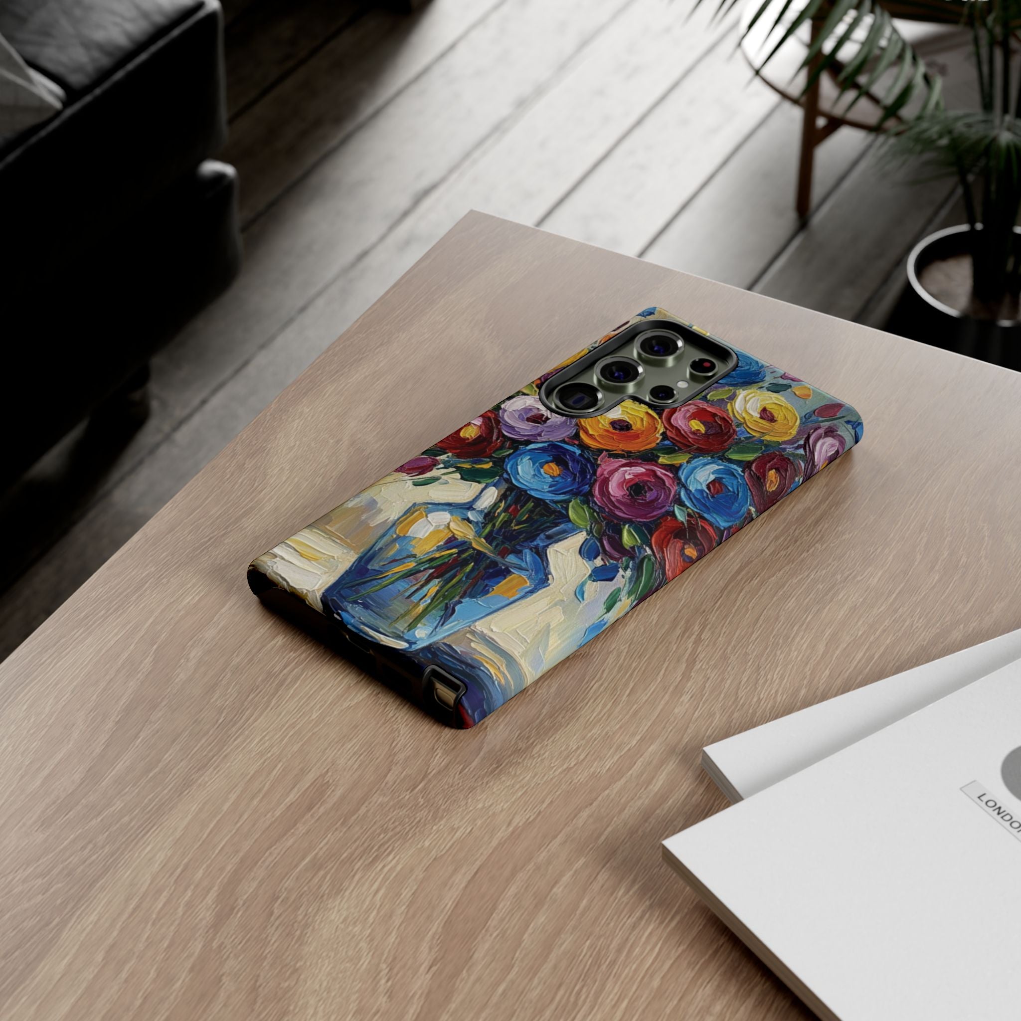 Floral Luxury Oil Painting Illusion Tough Case — Floral Art Phone Case for Art Lovers