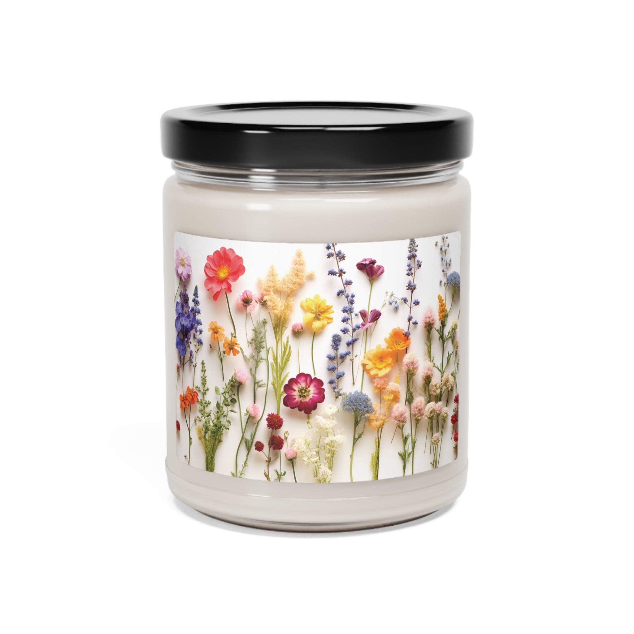 Wildflower Floral Candle 9oz Perfect for Relaxation Home Ambiance Scented Soy Candle, 9oz, Wedding, Bridal Shower, Mother's Day Gift Housewarming Gift.