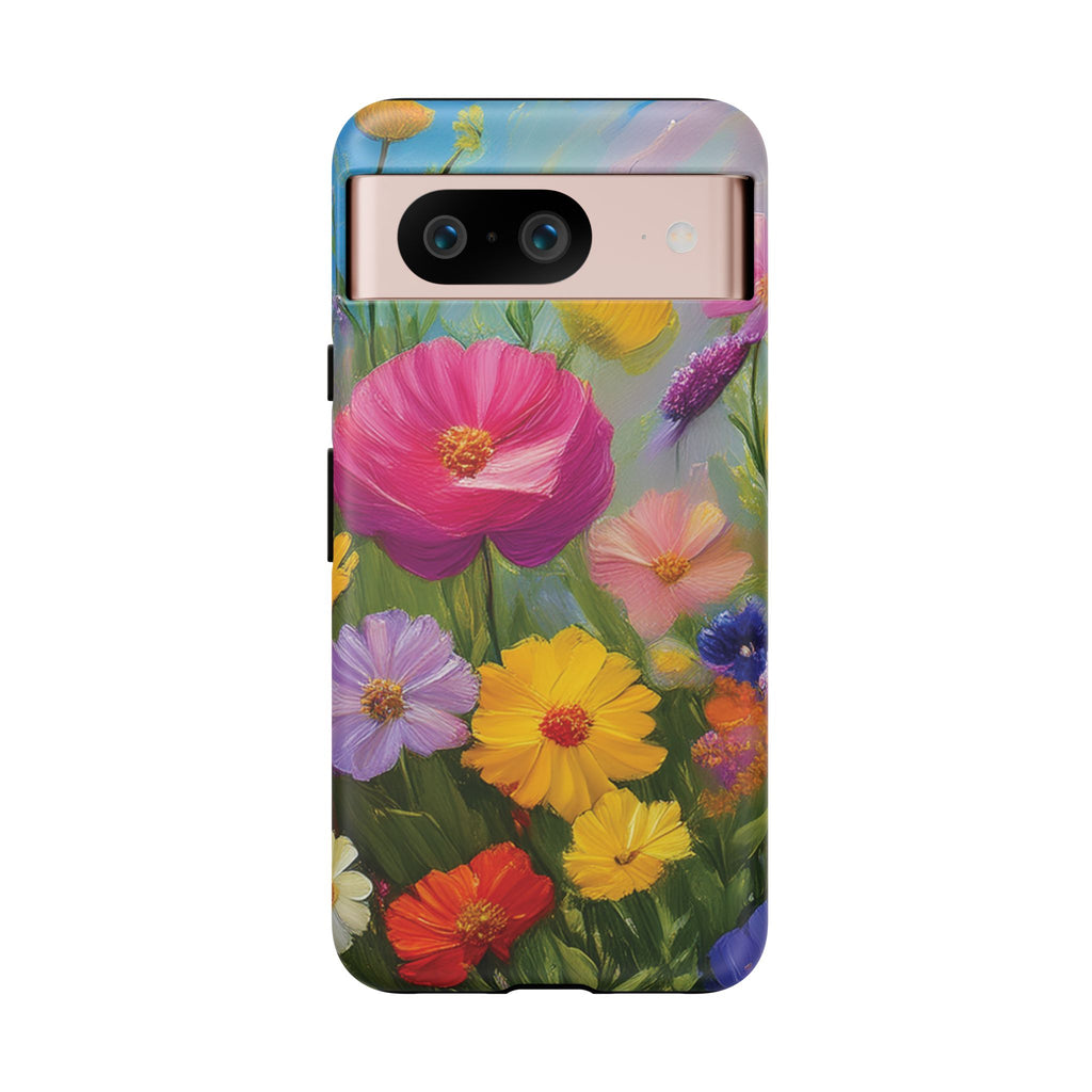 Vibrant Wildflower Painting Phone Case Hand-Painted Floral Art Design | Bright Nature-Inspired Cover | Perfect Gift for Flower Lovers iPhone & Galaxy