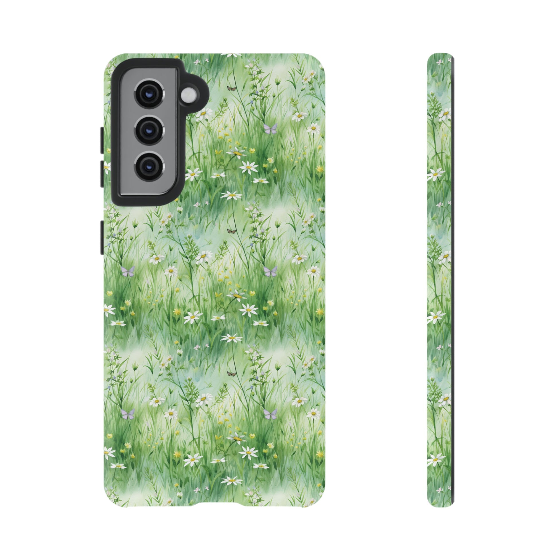 Beautiful Watercolor Grassing Daisy Boho Chic Design Phone Case Protective Cover for All Models Gift for Mom Accessory Gift for Her